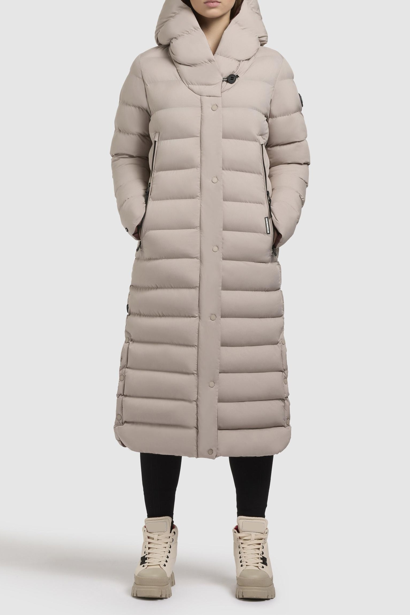 TEIVA2 COAT DUSTY BEIGE 4