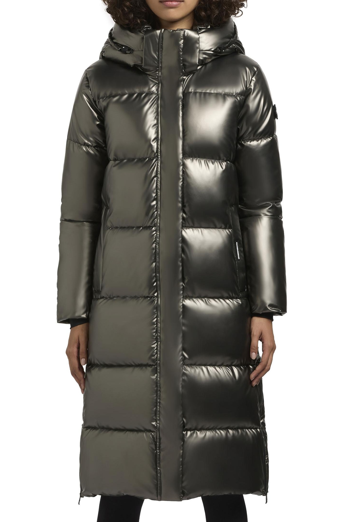 RACHEL SHINY COAT MUD BROWN 4