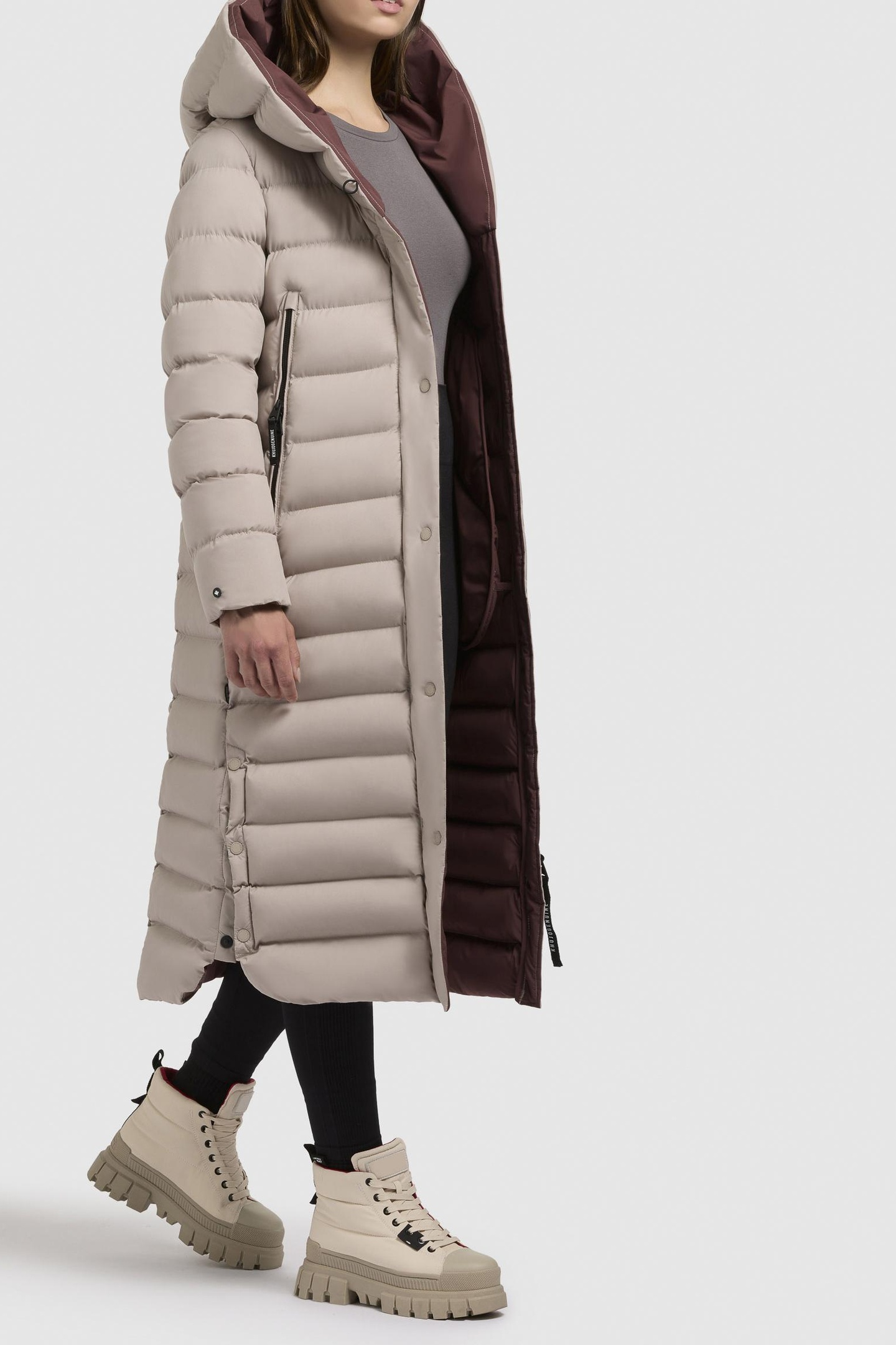 TEIVA2 COAT DUSTY BEIGE 6