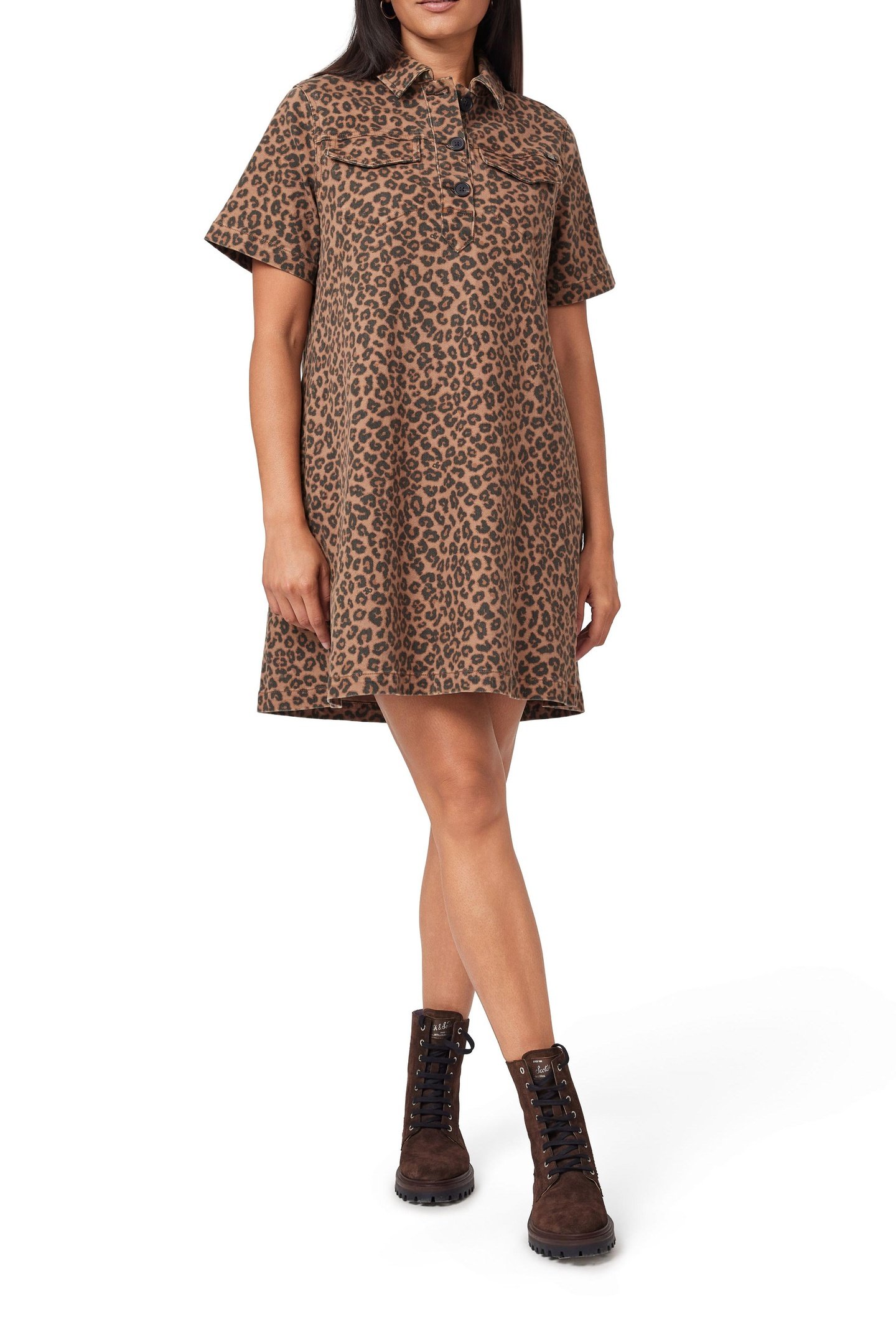 A-LINE DRESS LEOPARD PRINT 2