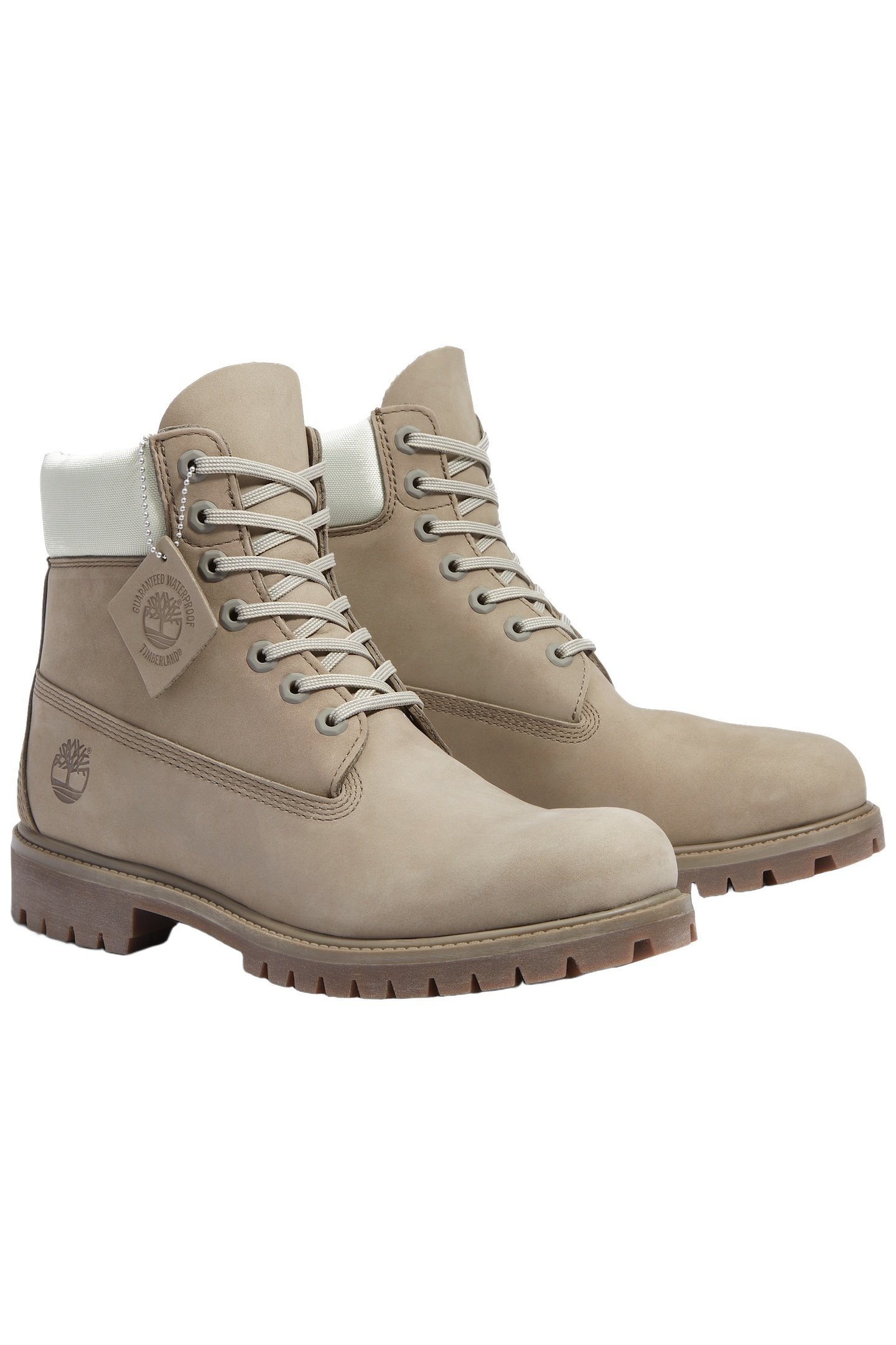 TIMBERLAND PREMIUM 6 INCH LACE UP WATERPROOF BOOT MD GREY NU 7