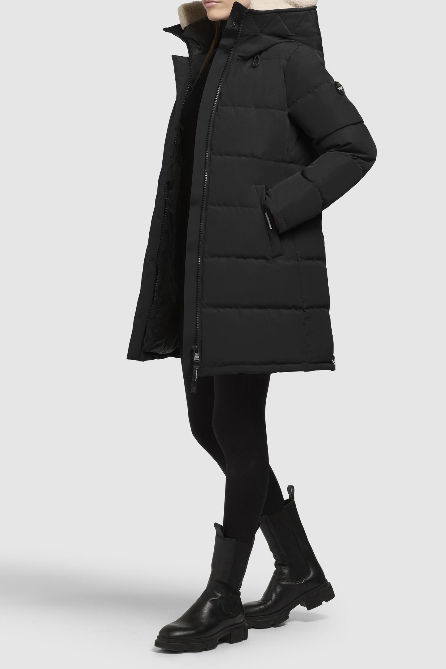FALTD TEDDY COAT BLACK 2