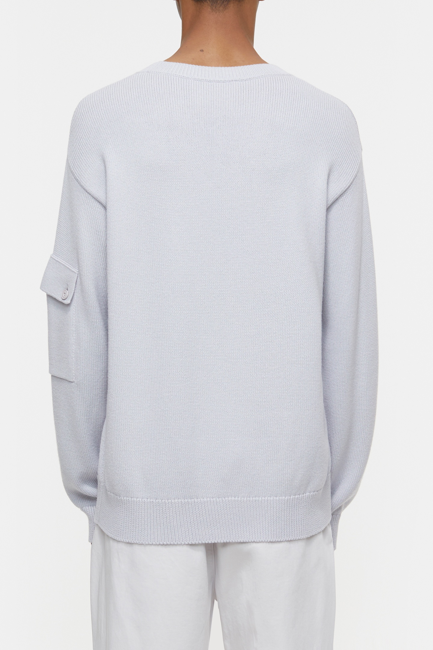 CREWNECK JUMPER KNITS FOG GREY 3