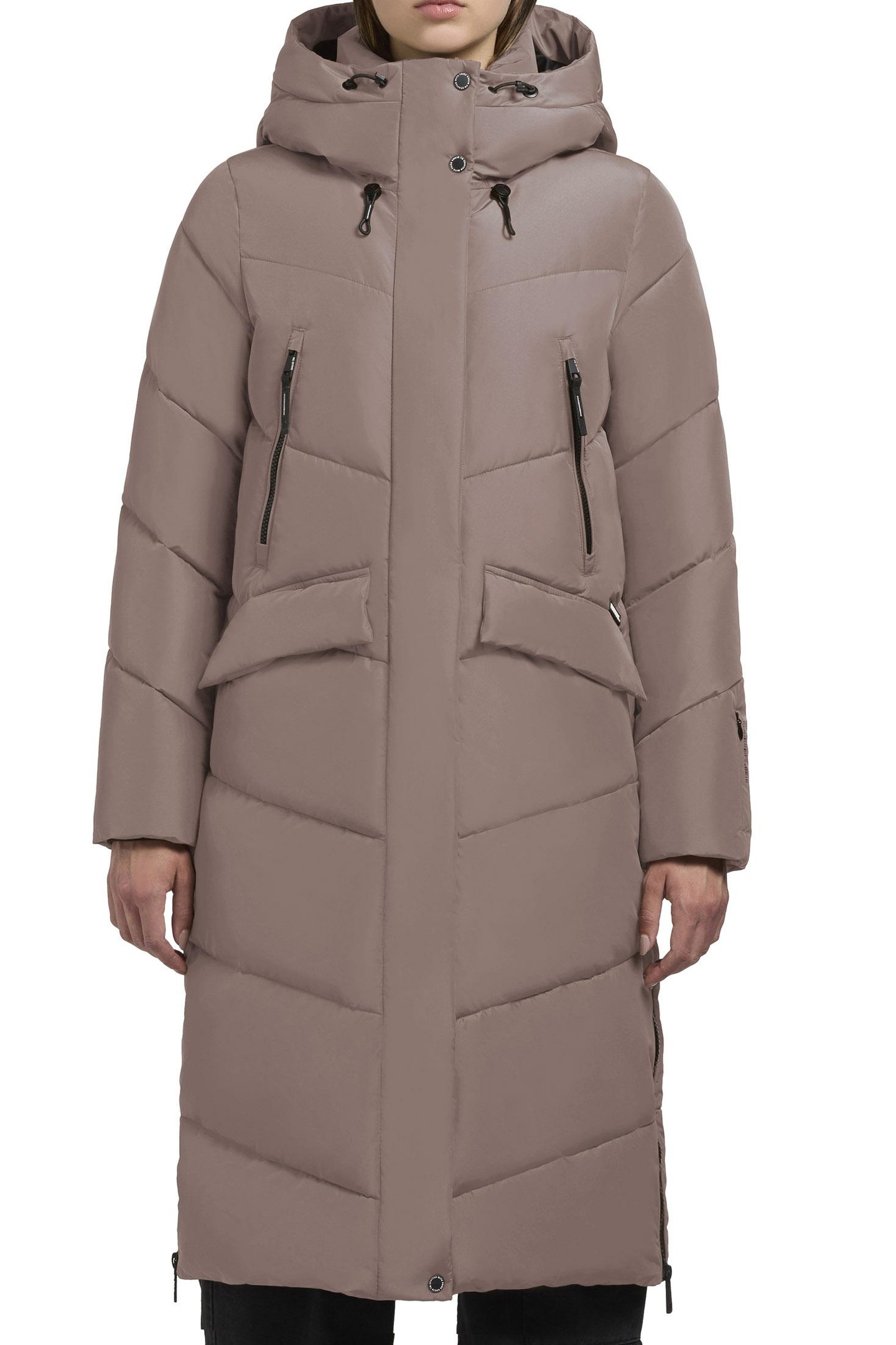 EVIEL COAT TAUPE 1