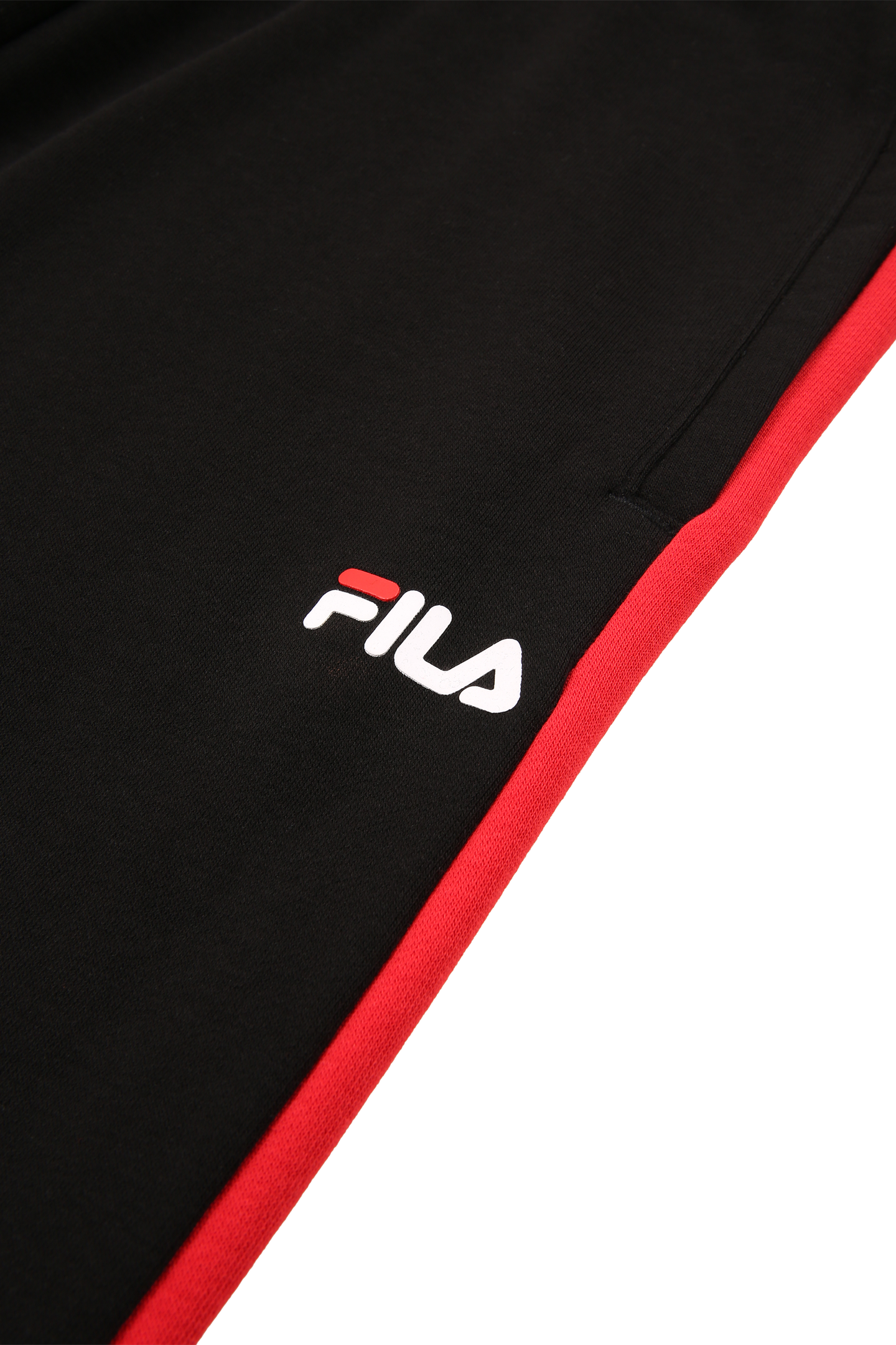 SAUSALITO SWEAT PANTS WITH BLOCK STRIPES BLACK-TRUE RED-GULL 3