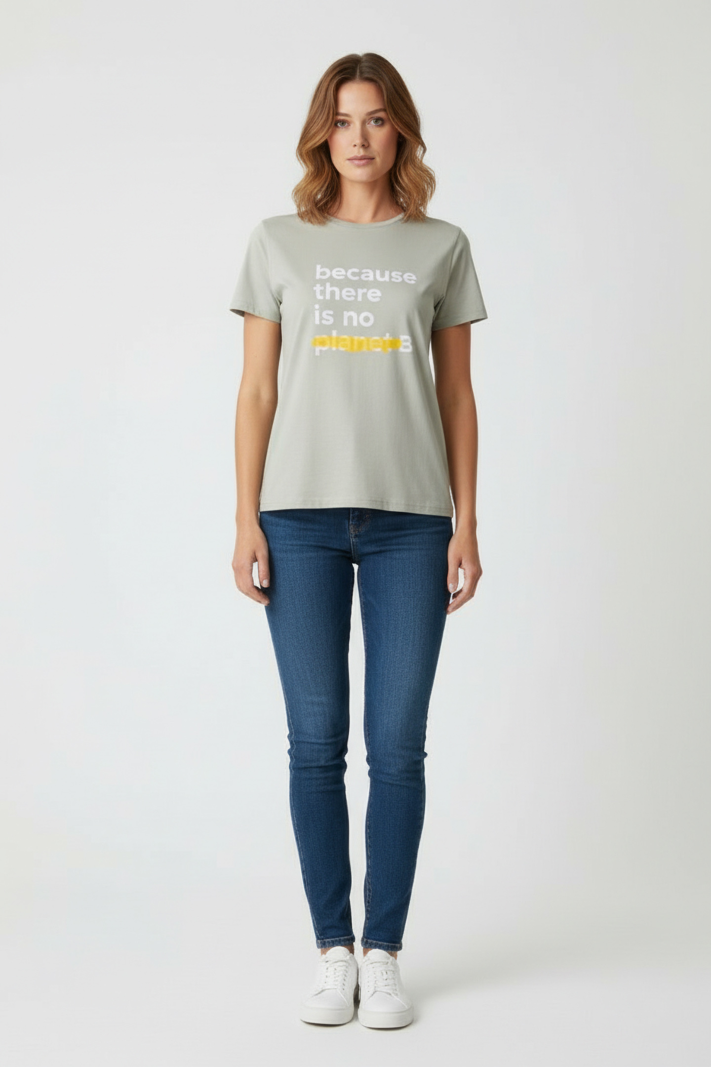 UNDERLINEDALF T-SHIRT LIGHT MOSS by Ecoalf