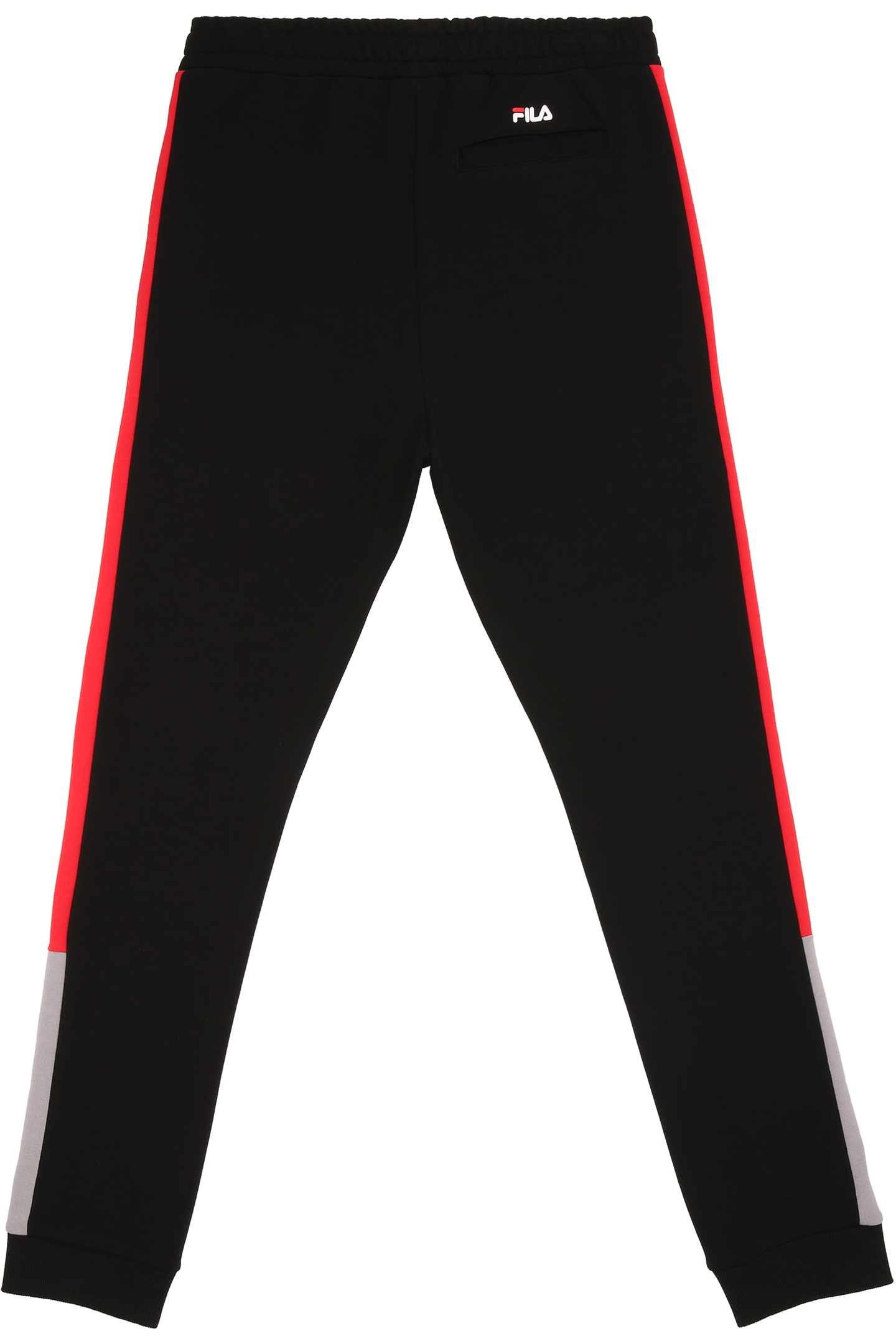 SAUSALITO SWEAT PANTS WITH BLOCK STRIPES BLACK-TRUE RED-GULL 2