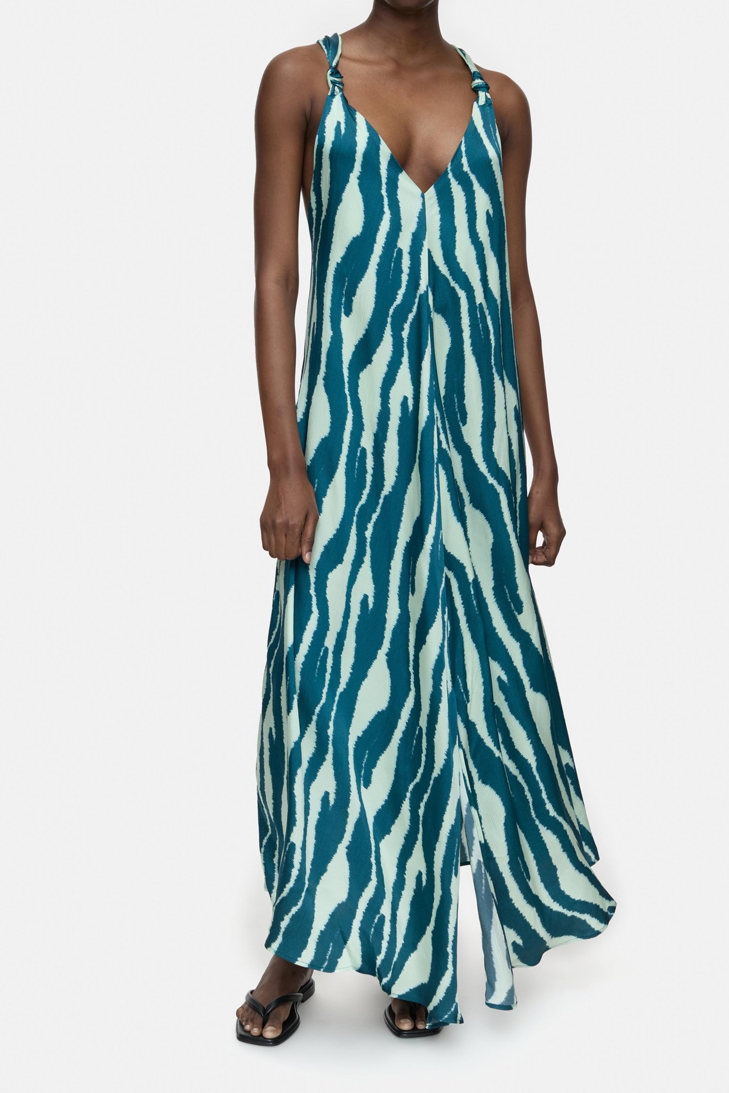 MAXI DRESS KNOTTED STRAPS DRESSES MIDNIGHT LAKE by Closed