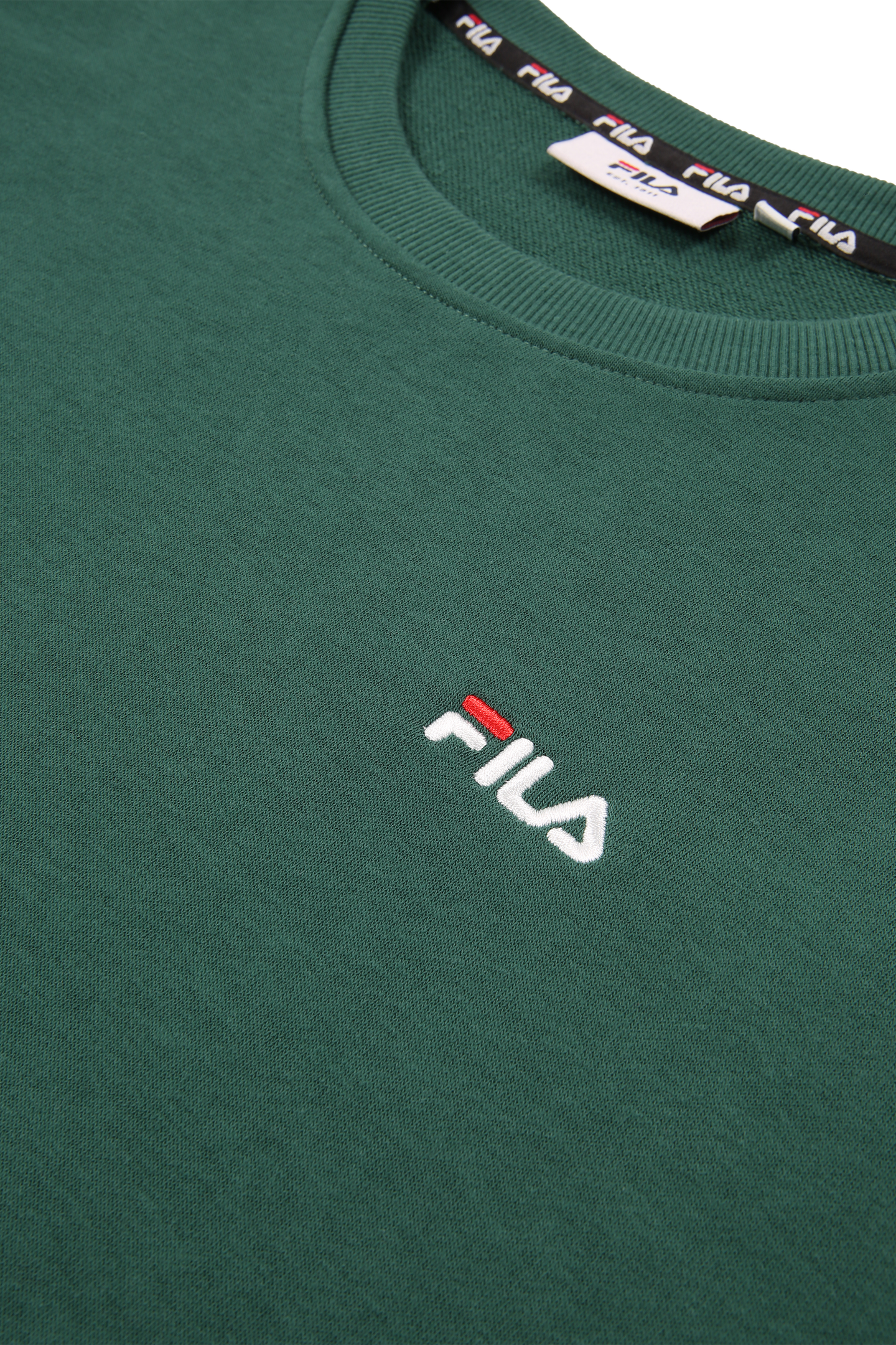 ZNIN LOGO CREW SWEAT POSY GREEN 3