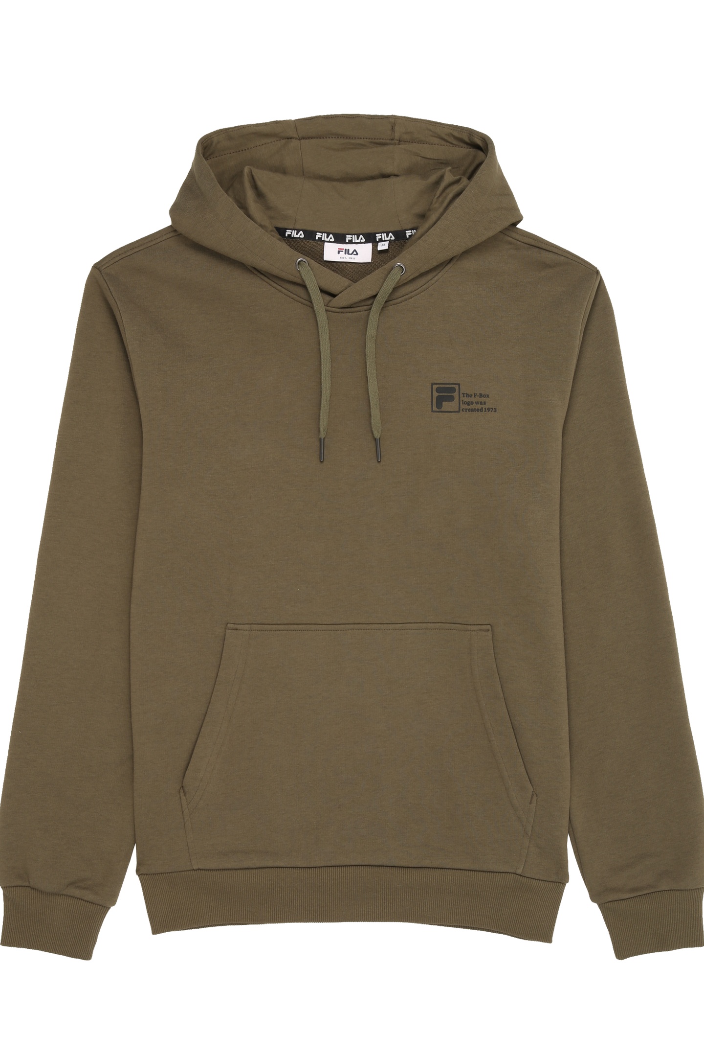 ZWICKAU GRAPHIC LOGO HOODIE OLIVE NIGHT 1