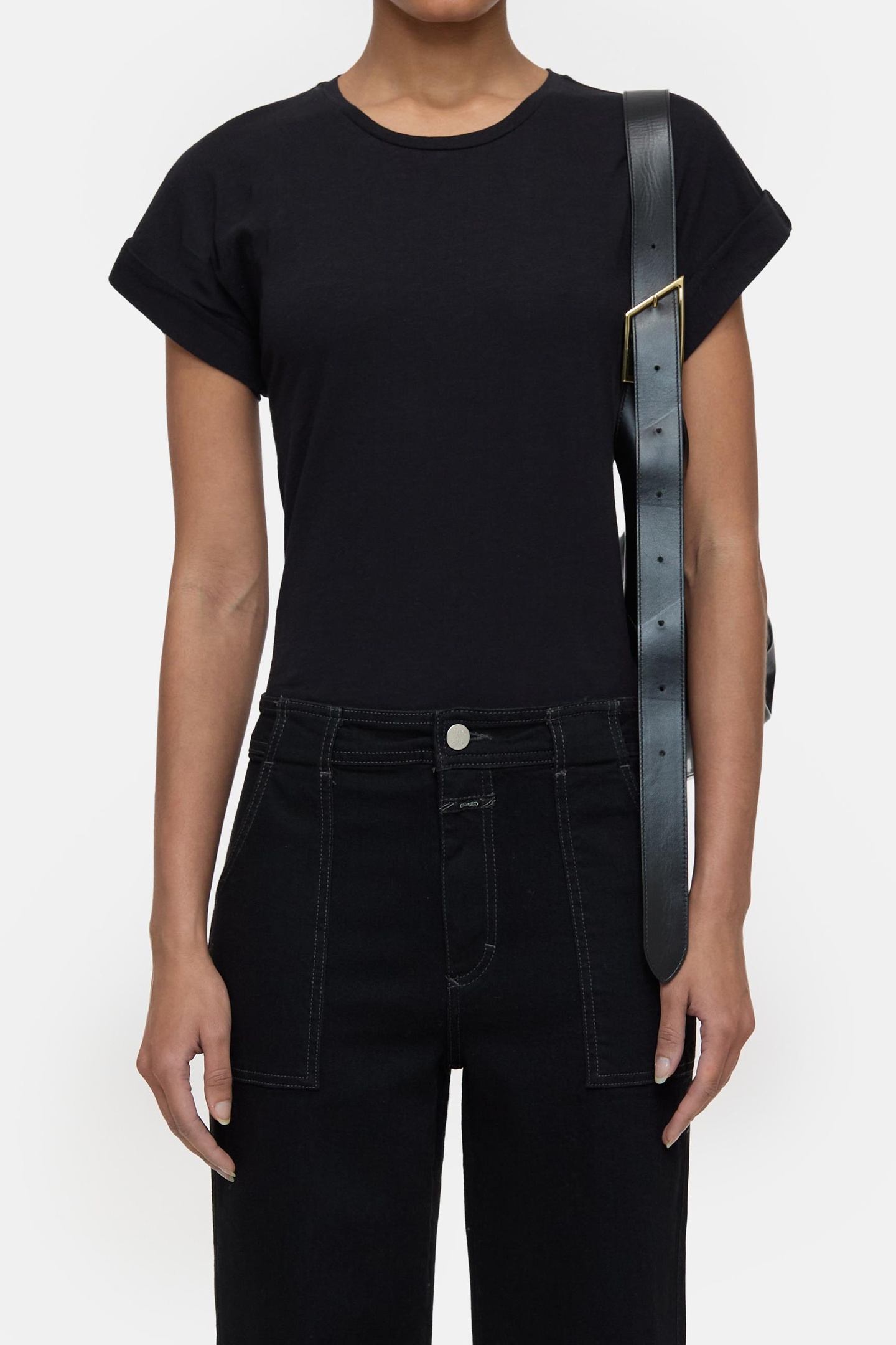 TURN UP T-SHIRT BLACK 2