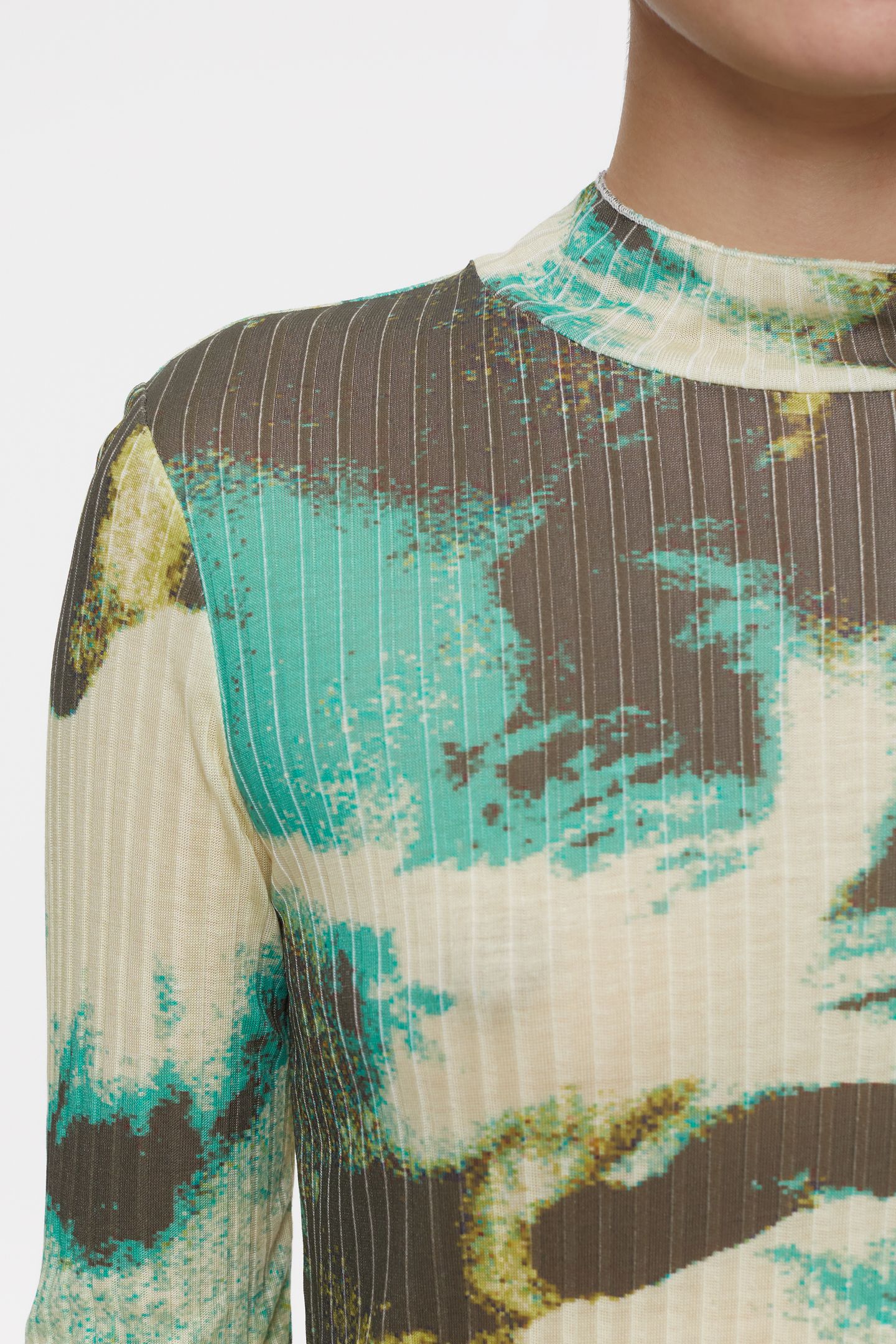 MOCK NECK LONGSLEEVE T-SHIRTS PRIMARY YELLOW 5