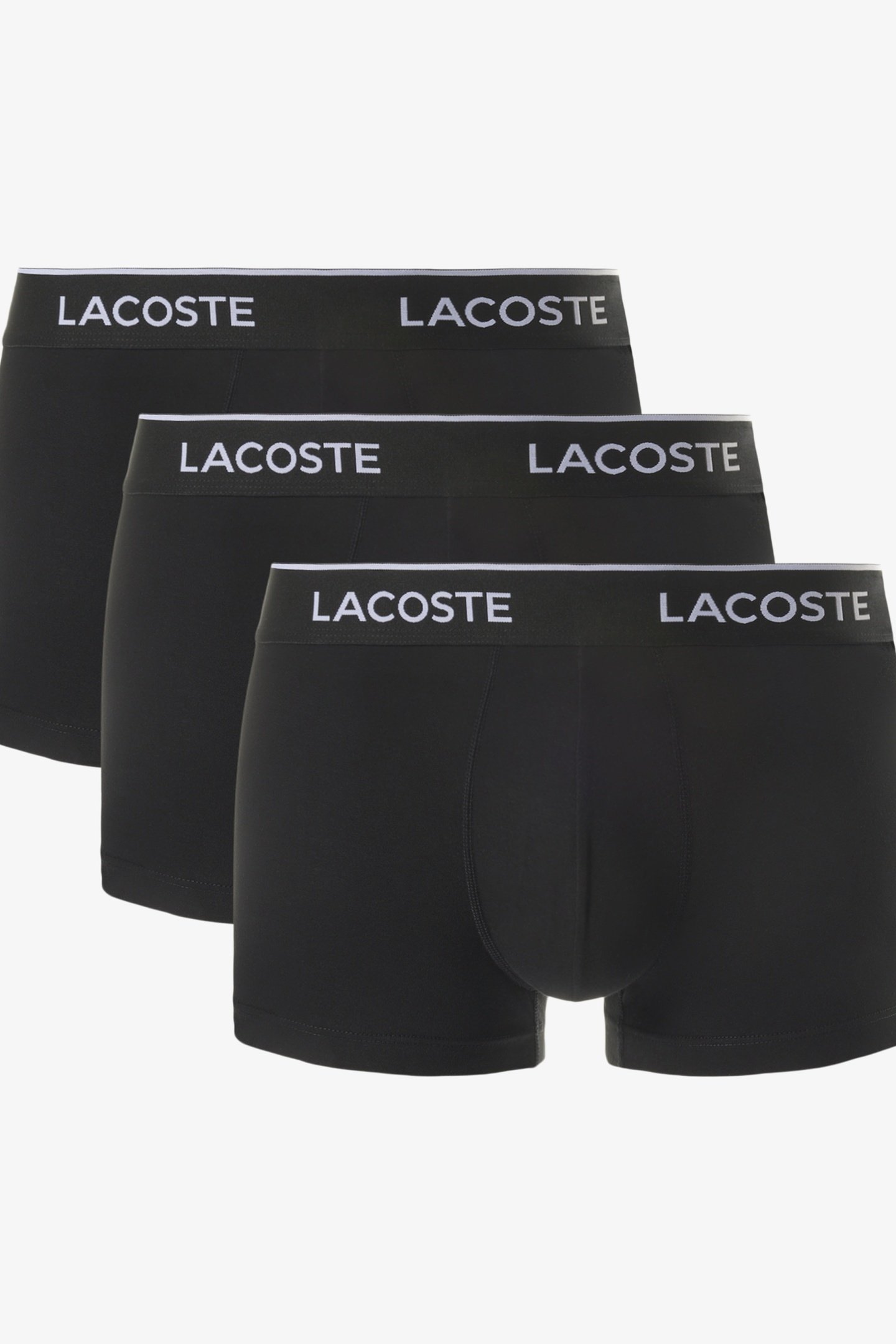 3-PACK STRETCH COTTON TRUNKS BLACK 1