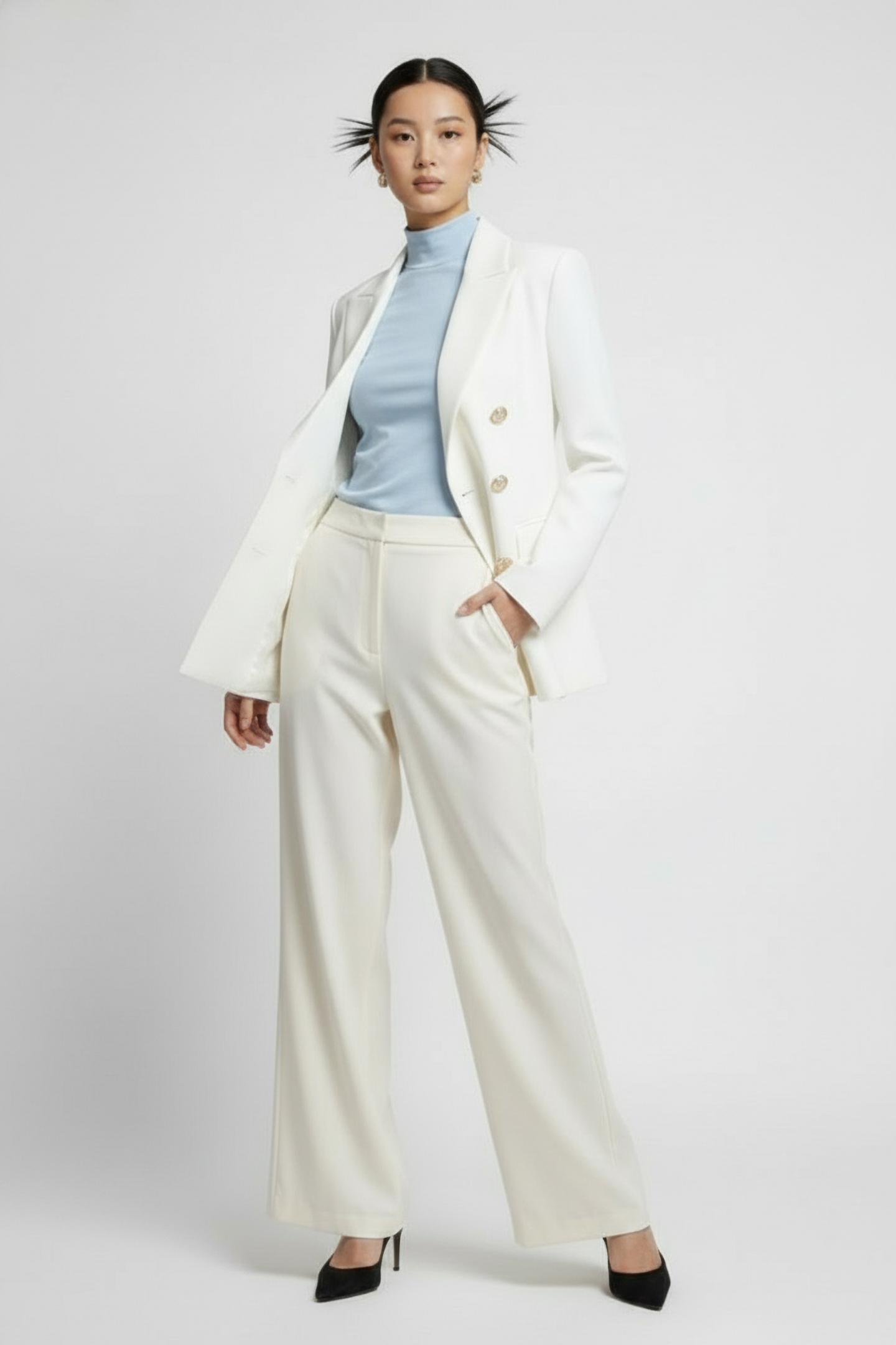 JV BLOOM BLAZER OFF WHITE 1