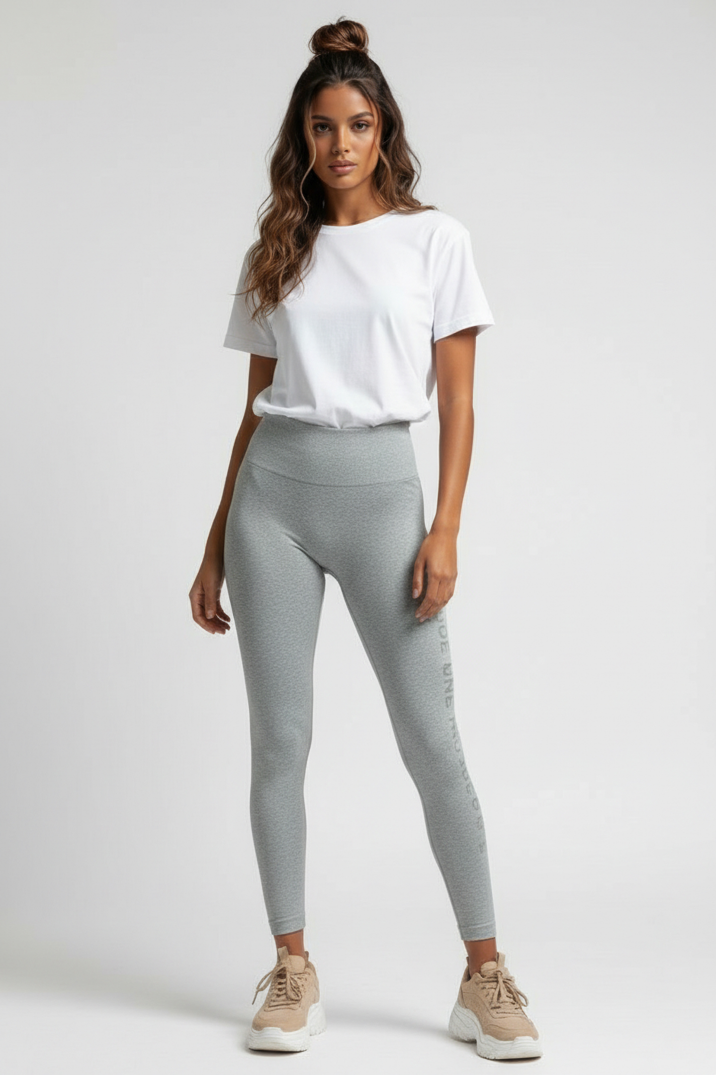 YOGALF LEGGING GREY MELANGE 1