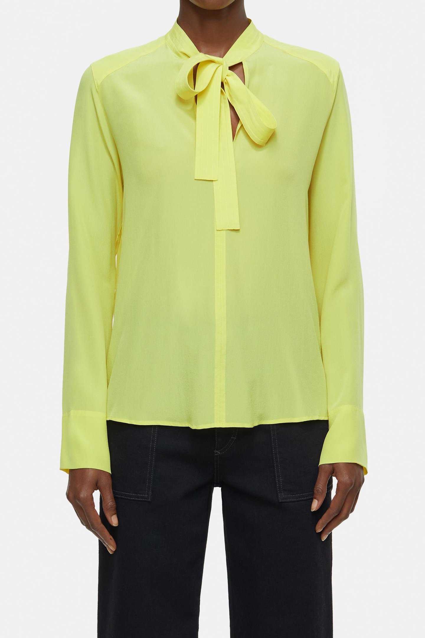 BLOUSE WITH STRAPS PRIMARY YELLOW 2