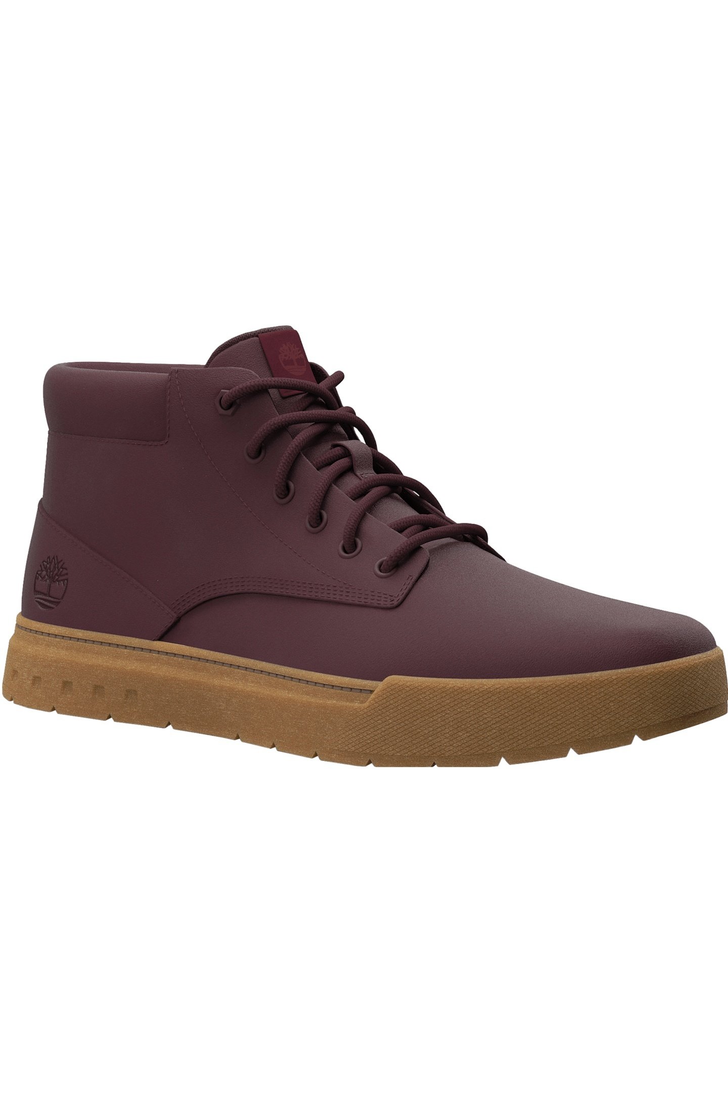 MAPLE GROVE MID LACE UP SNEAKER BURGUNDY NUBUCK 1