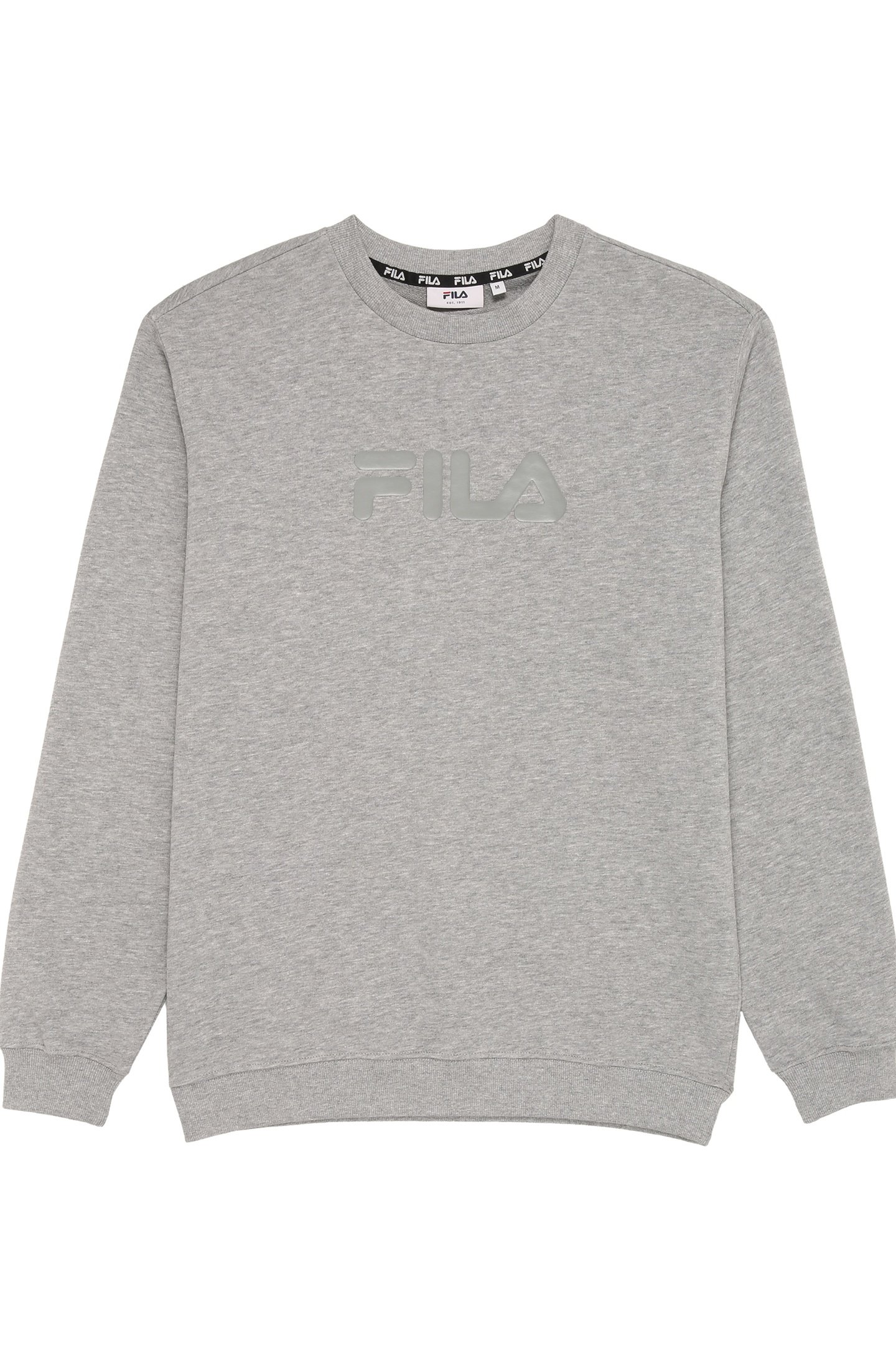 UNISEX ZANTEN LOGO CREW SWEAT MEDIUM GREY MELANGE 1