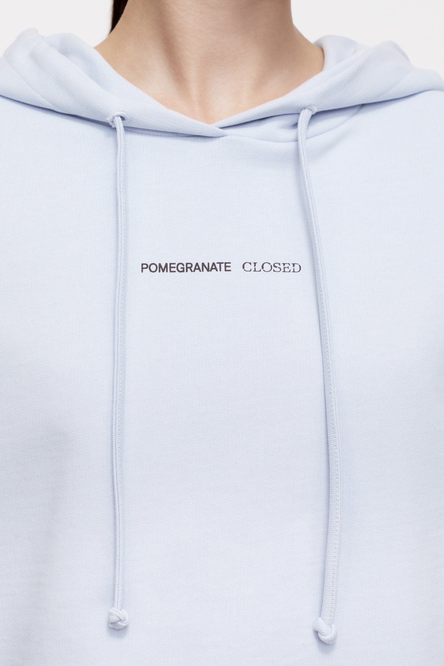 CROPPED HOODIE T-SHIRTS SOFT BLUE 9