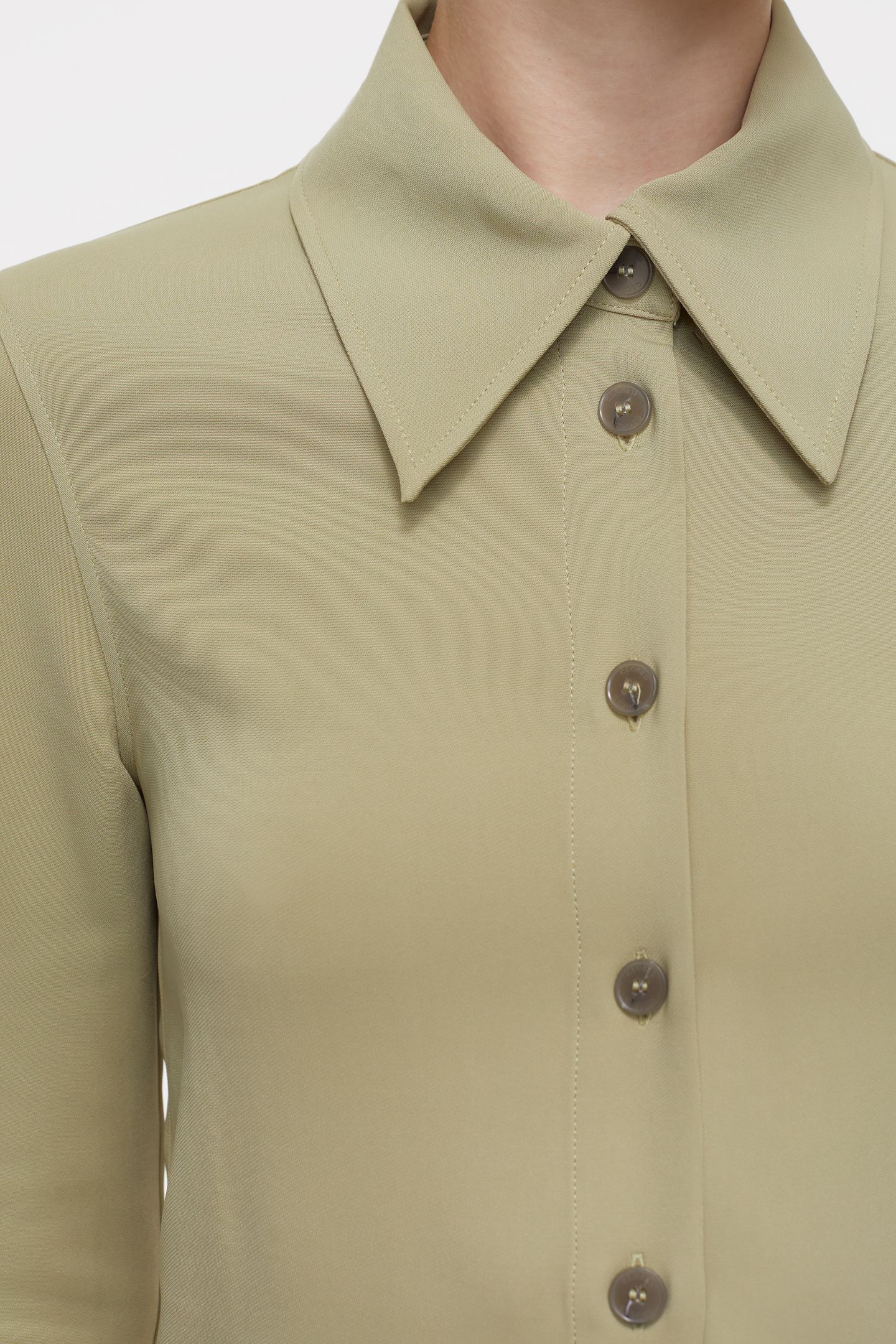 SLIM BLOUSE SAGE TEA 11