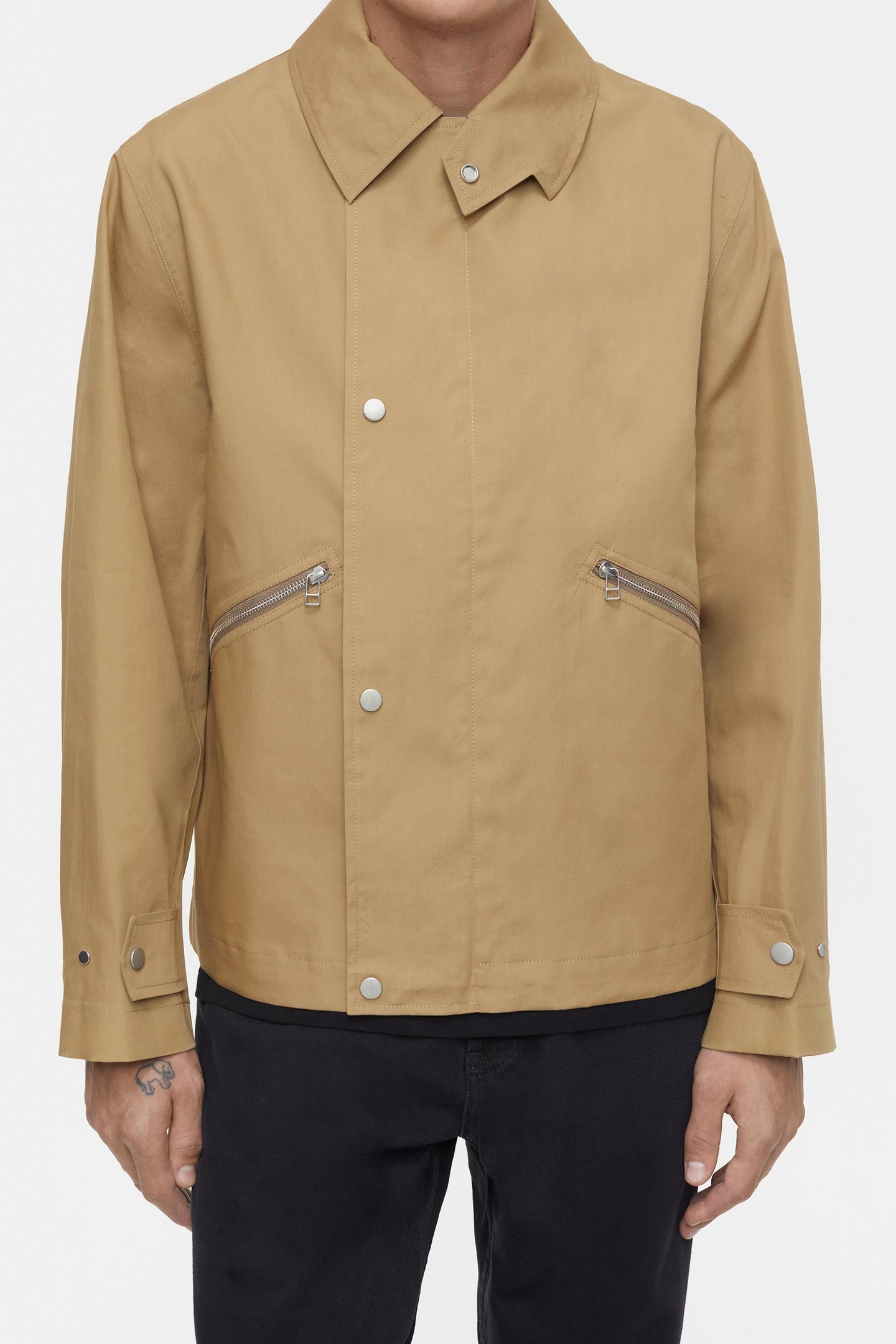 MILITARY JACKET TAUPE BEIGE 1