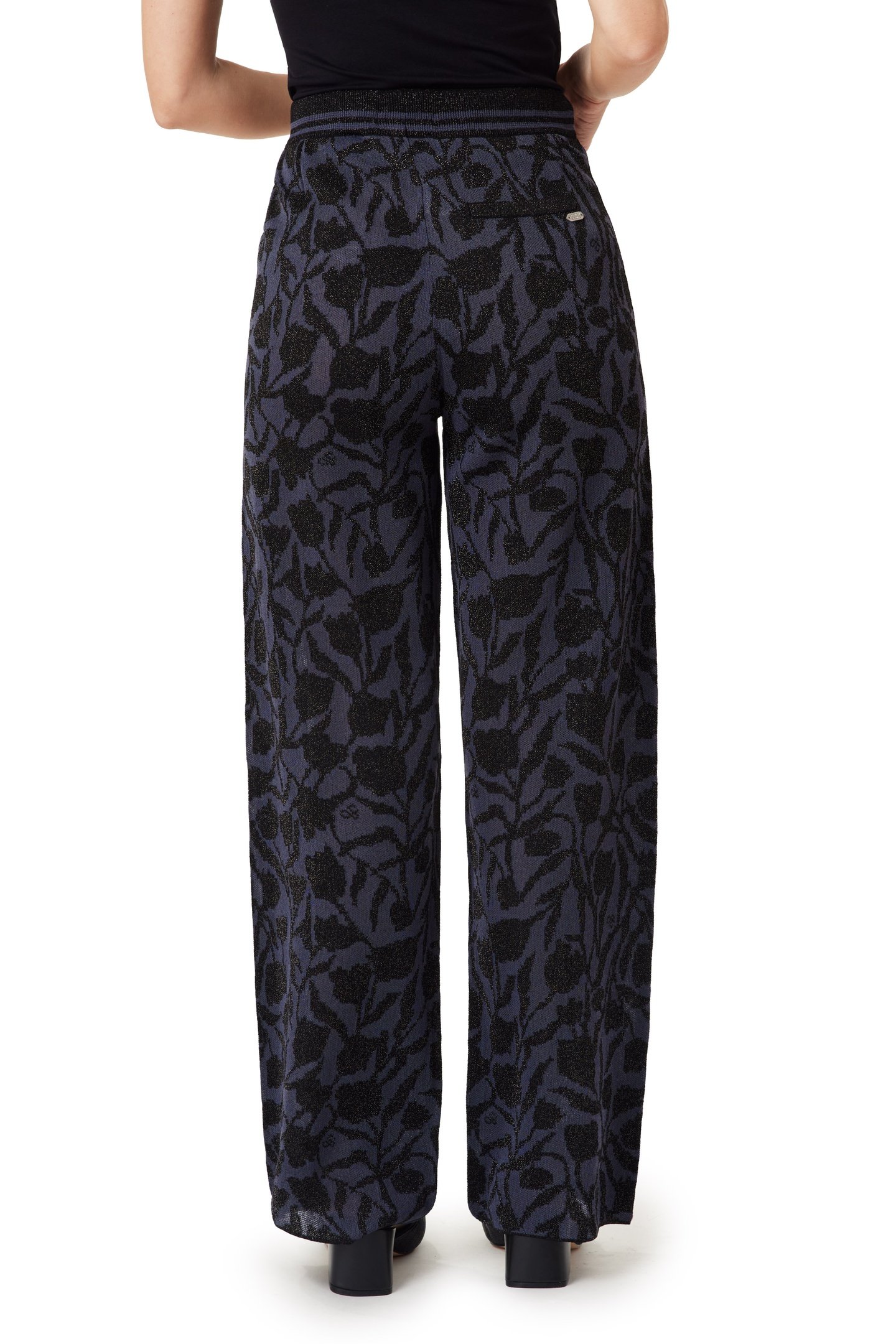 JACQUARD KNIT PANT SEABORNE/ BLACK NIGHT LUREX 3