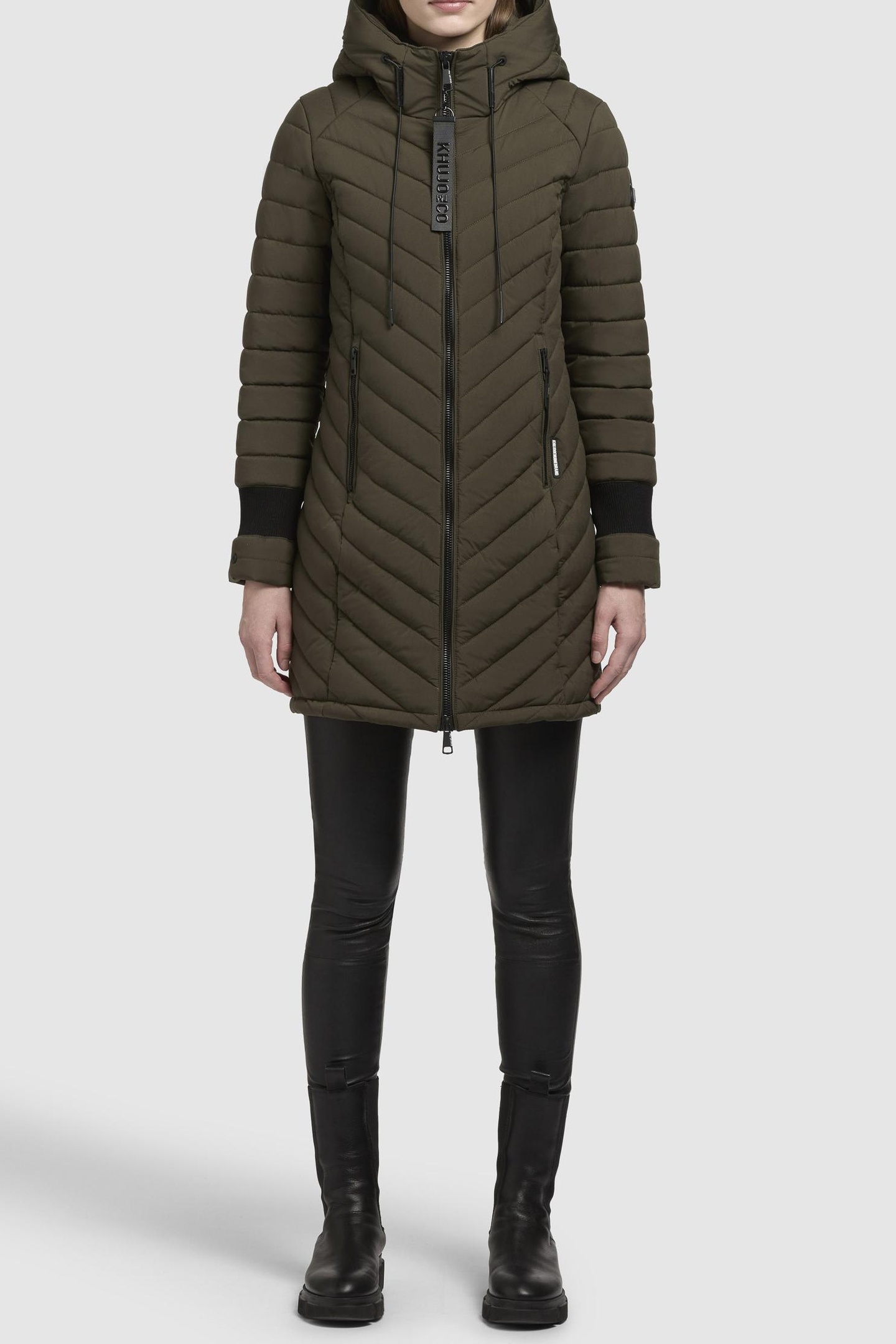 NITA3 COAT NATURE GREEN 1