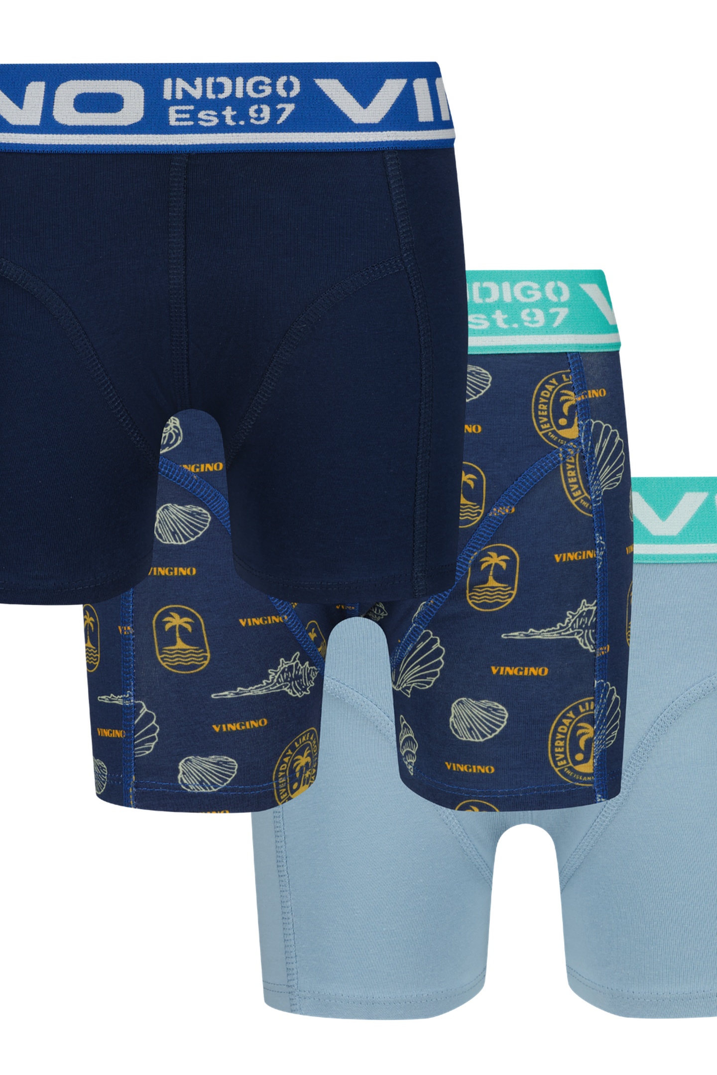 BOYS B-SO26 SEA 3 PACK BOXER DUSK BLUE 9