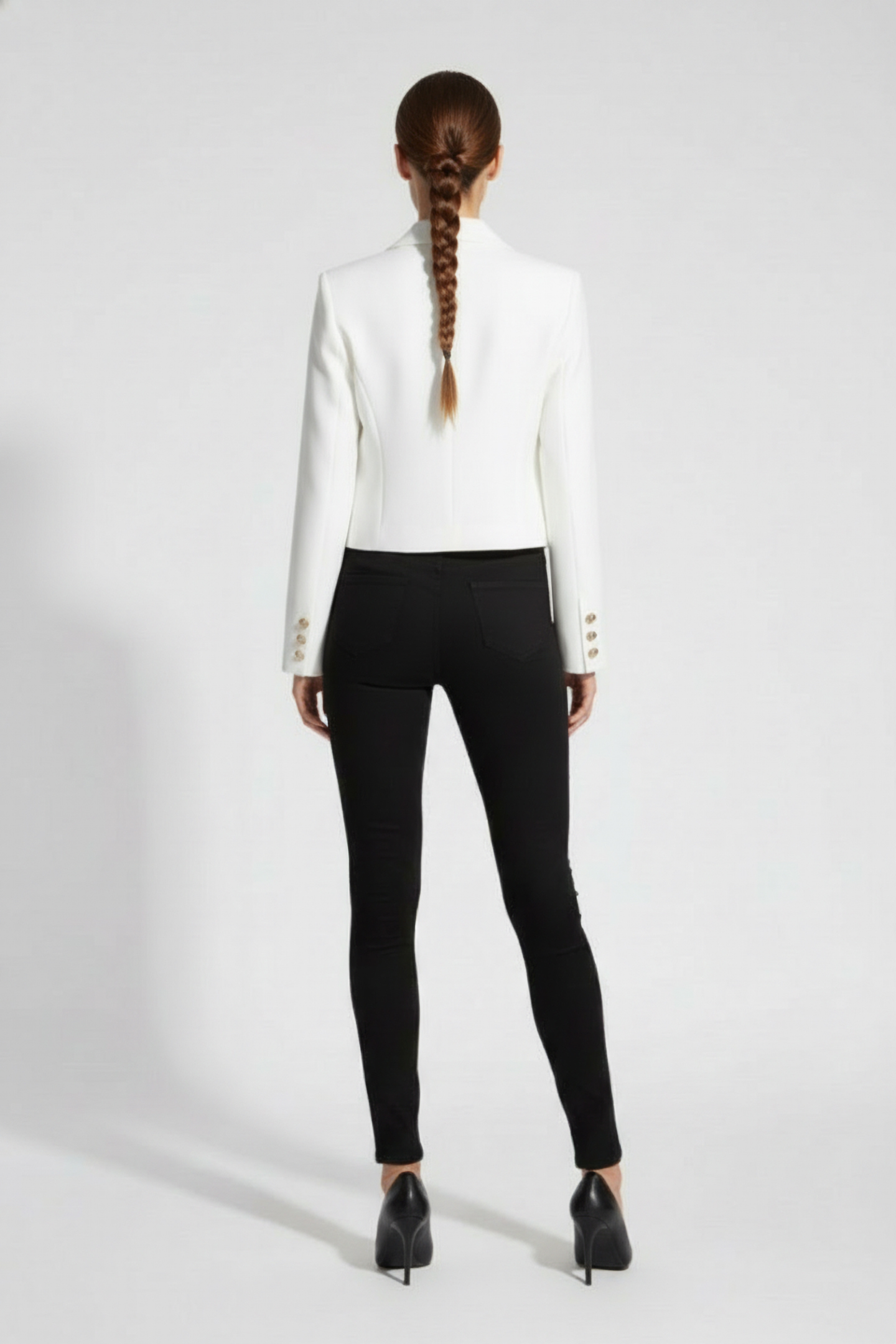 GUESS ECO ANDREE CROP BLAZER LUMINOUS WHITE 2