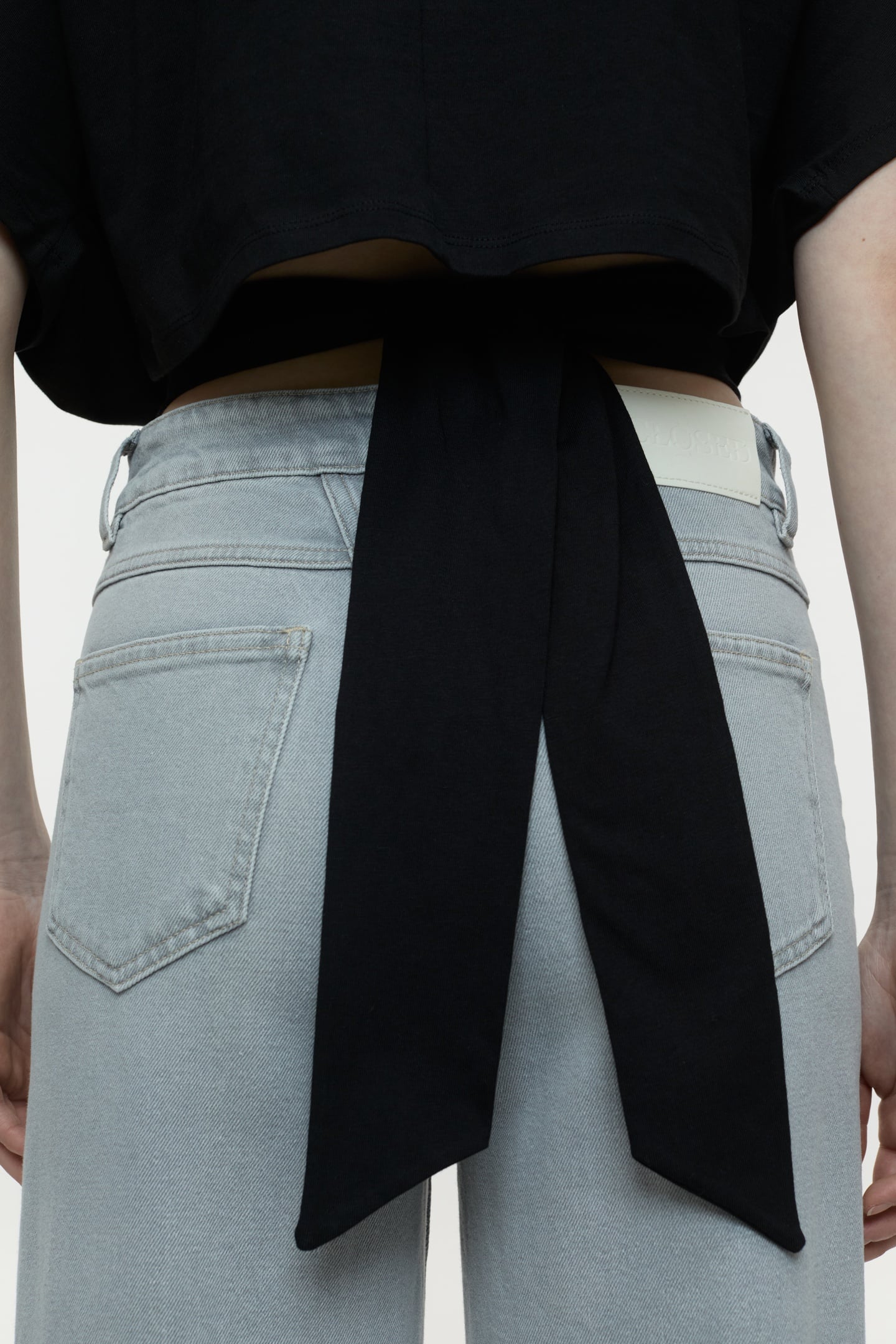 WRAP T-SHIRT BLACK 4