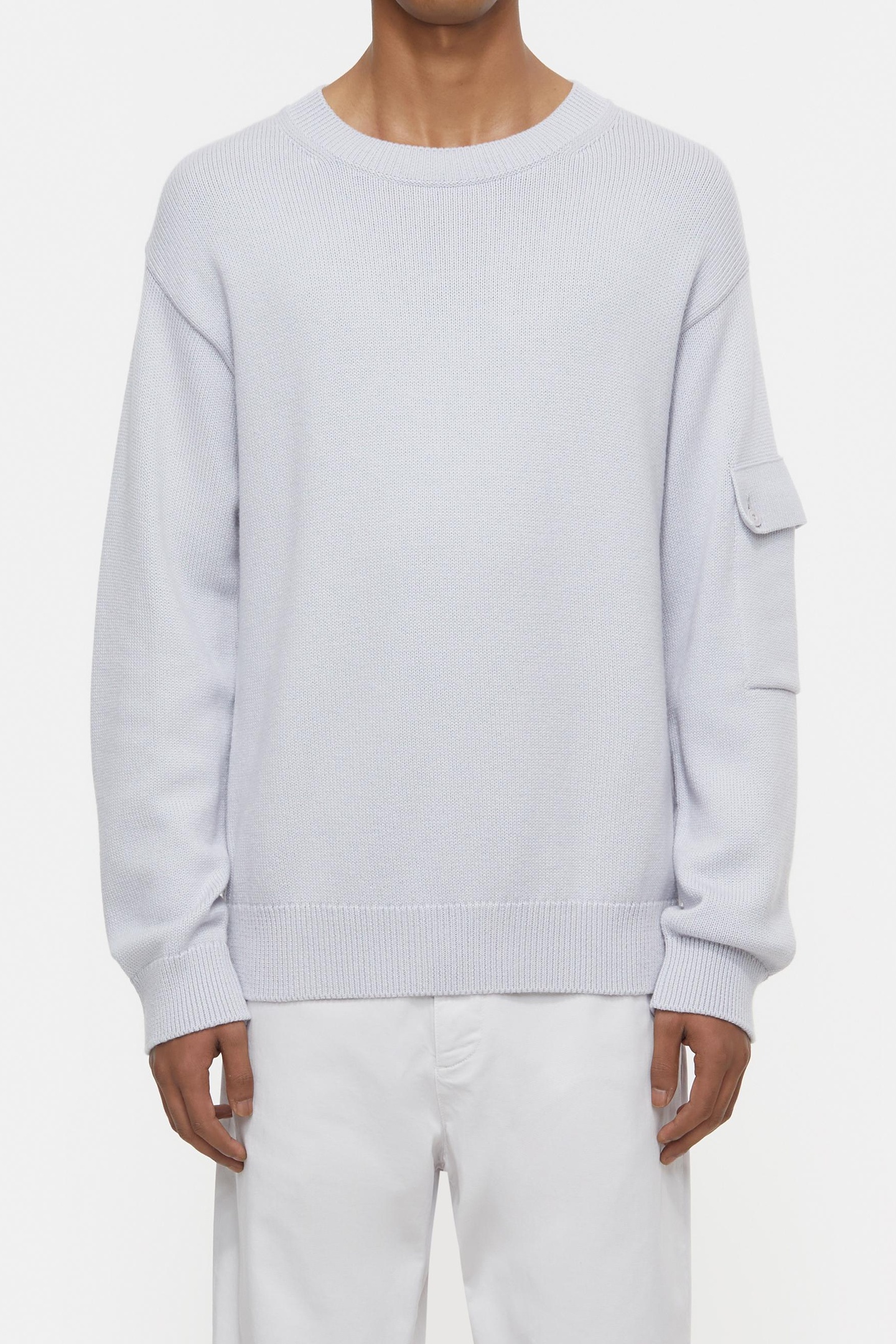 CREWNECK JUMPER KNITS FOG GREY 2