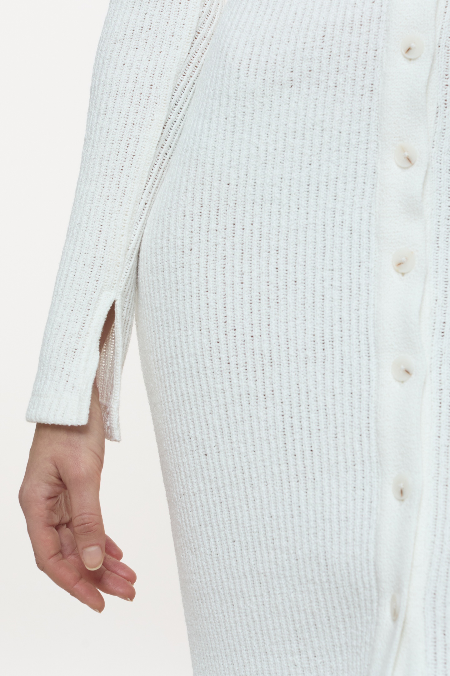 LONG SLEEVE DRESS IVORY 9