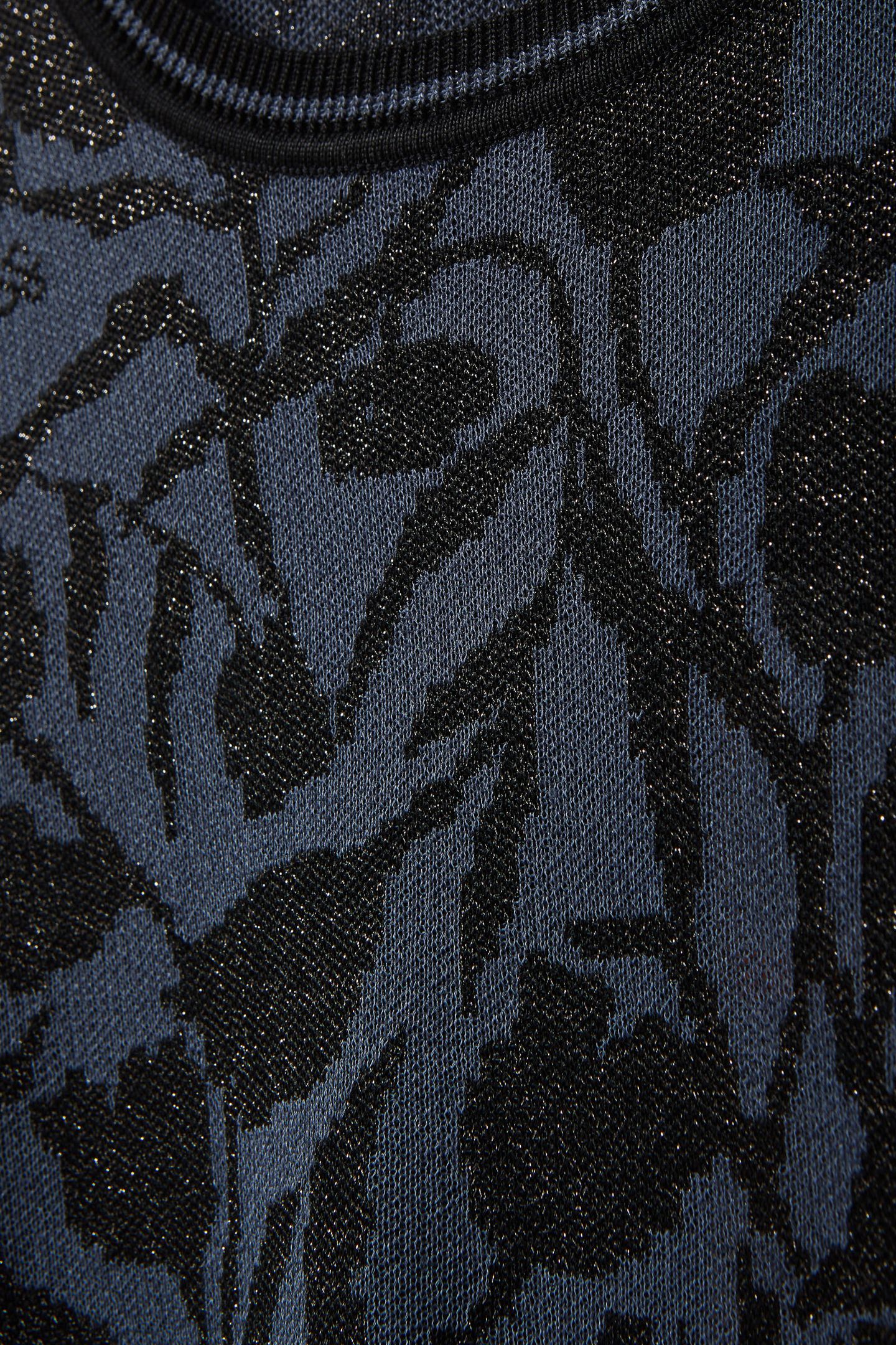 JACQUARD PULLOVER SEABORNE/ BLACK NIGHT LUREX 7