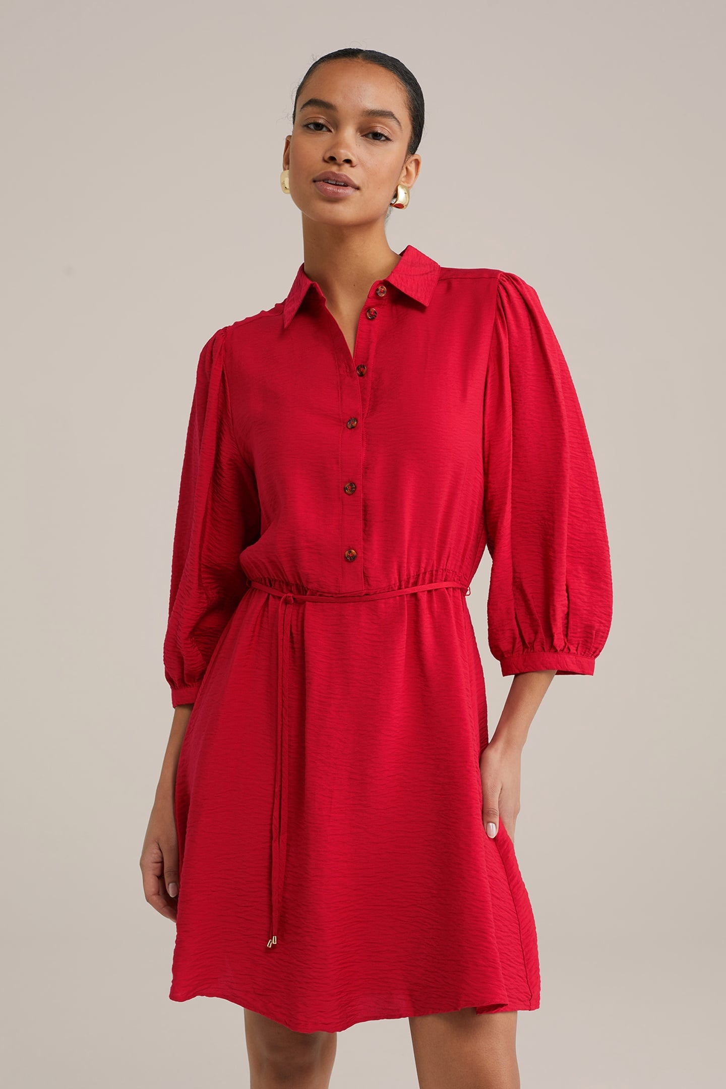 DRESS SHORT FIRE RED 9