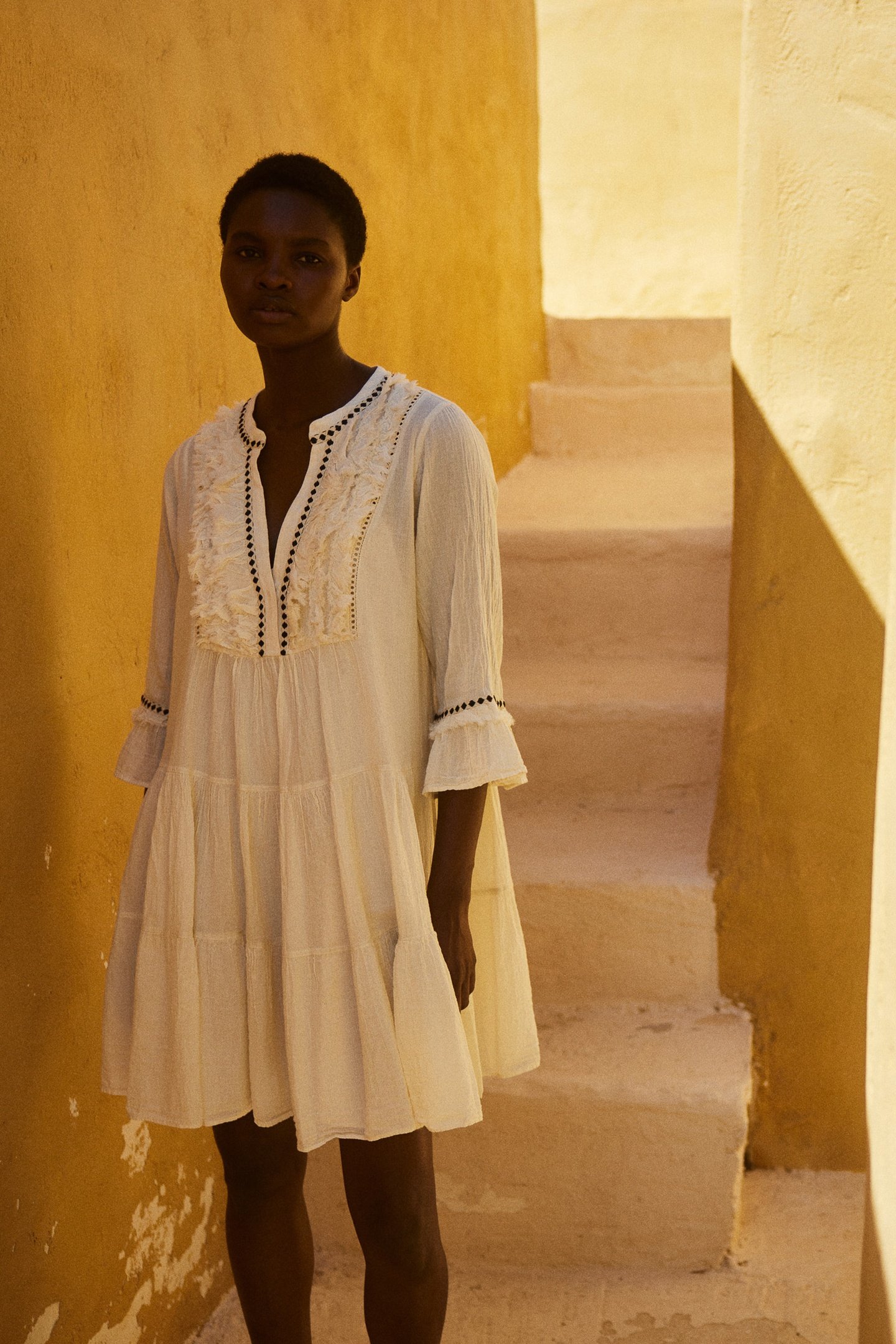 EFISTO SHORT DRESS GAZE OFFWHITE 4