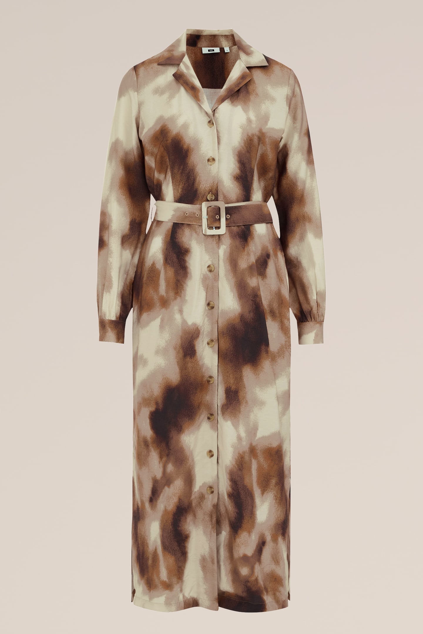 DRESS MID LENGTH BROWN 12