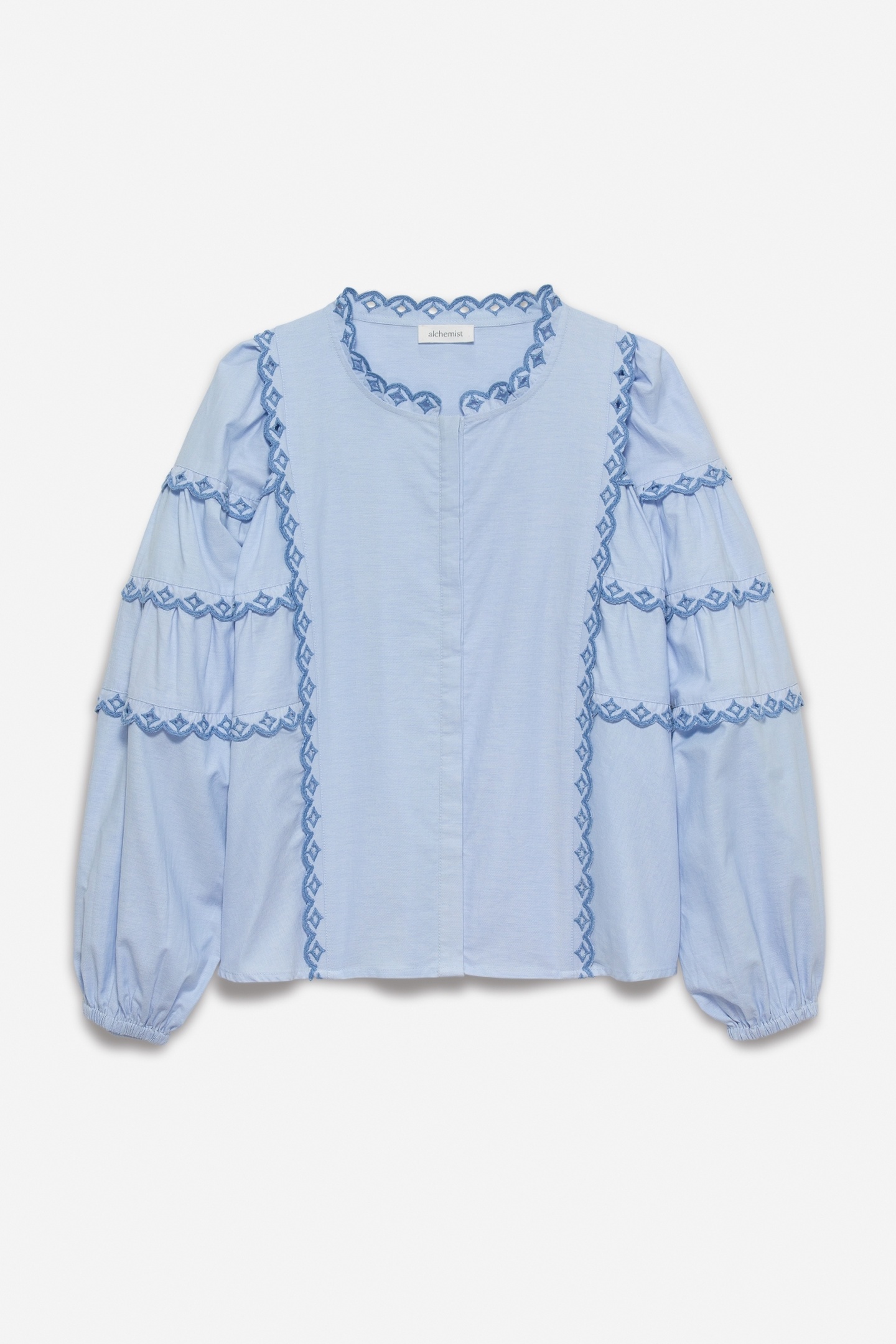 MILLY BLOUSE SKY BLUE 4