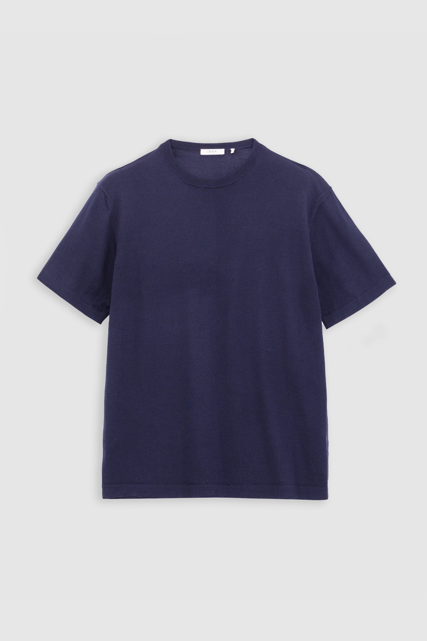 NAVY PURE WOOL KNIT T-SHIRT 4