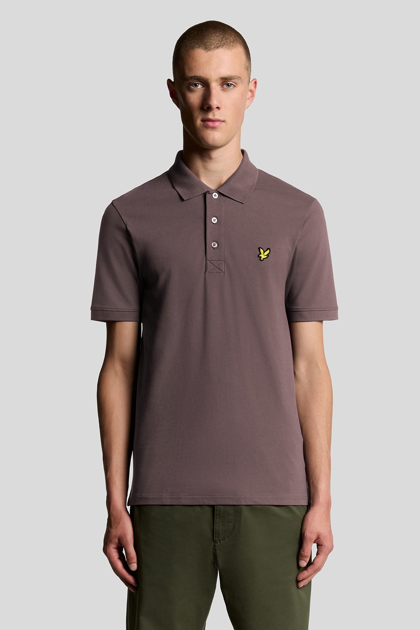 PLAIN POLO SHIRT ESPRESSO by Lyle & Scott