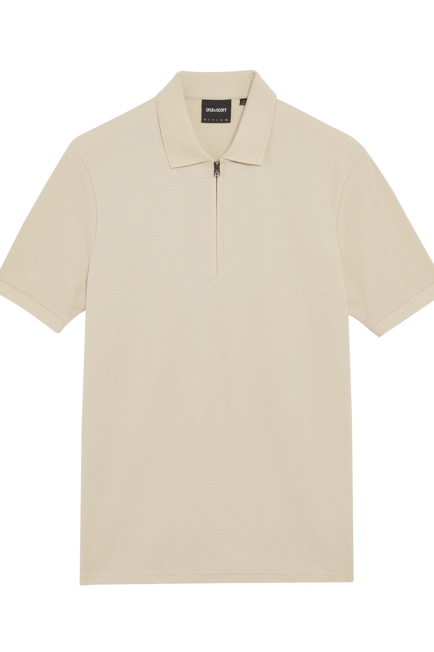 OTTOMAN HALF ZIP POLO SHIRT GREY TAUPE 4