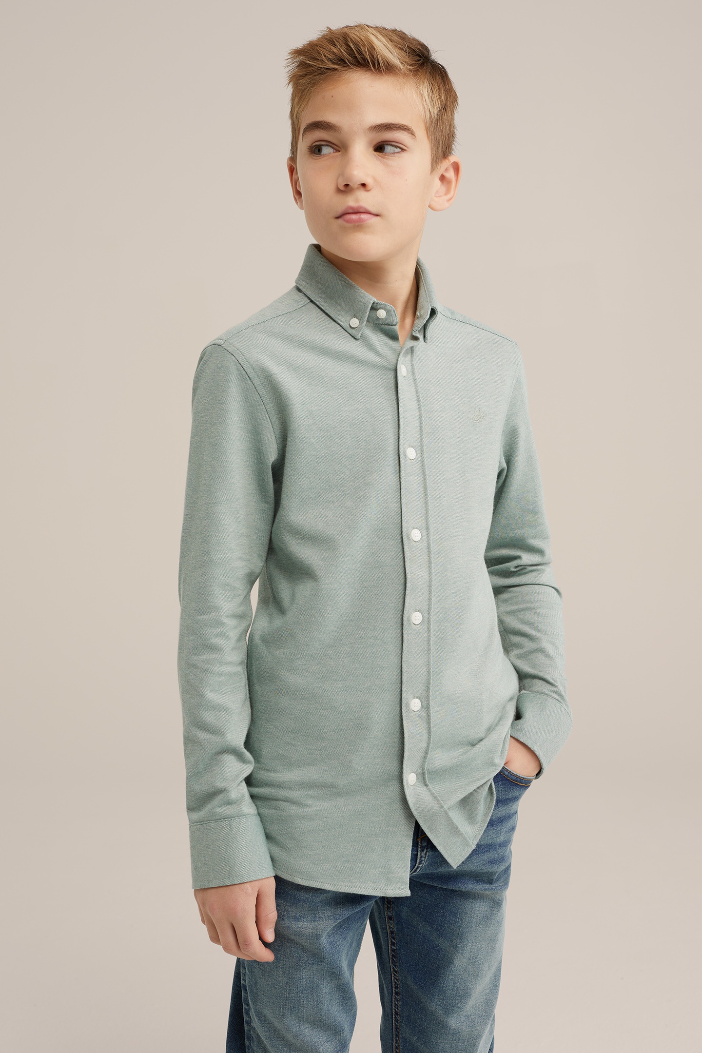 SHIRT GREYISH GREEN 1