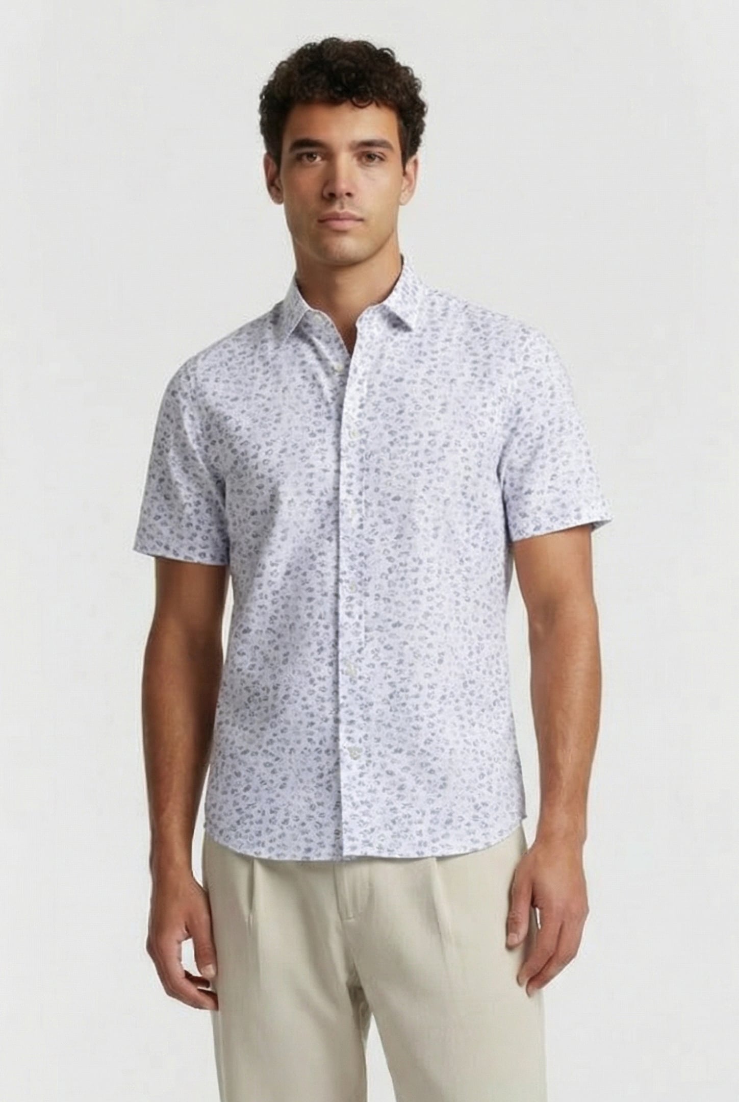 MID FLOWER S/S T MID BLUE FLOWER 1