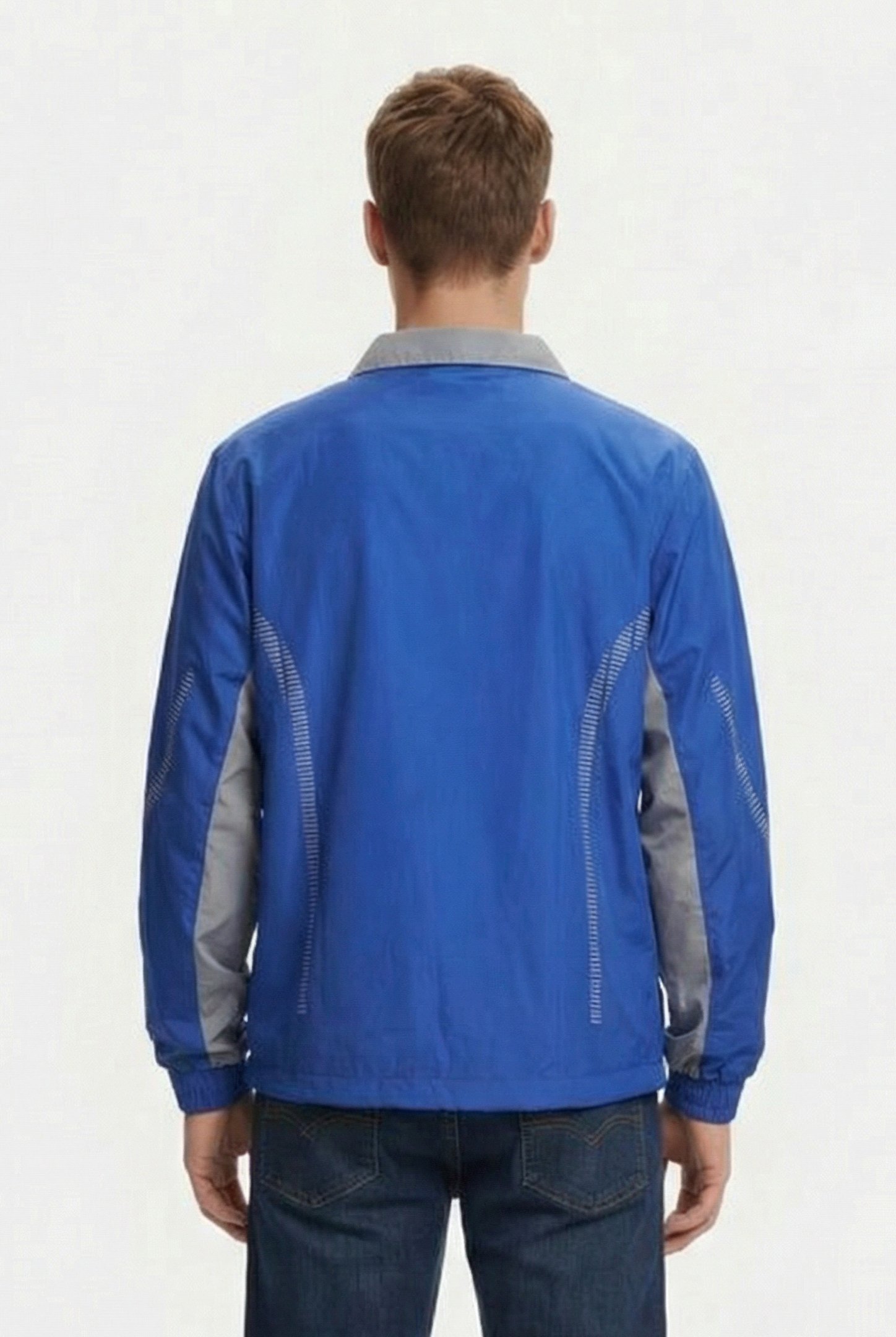 UNISEX TL WARM UP JACKET ROYAL-GREY 4