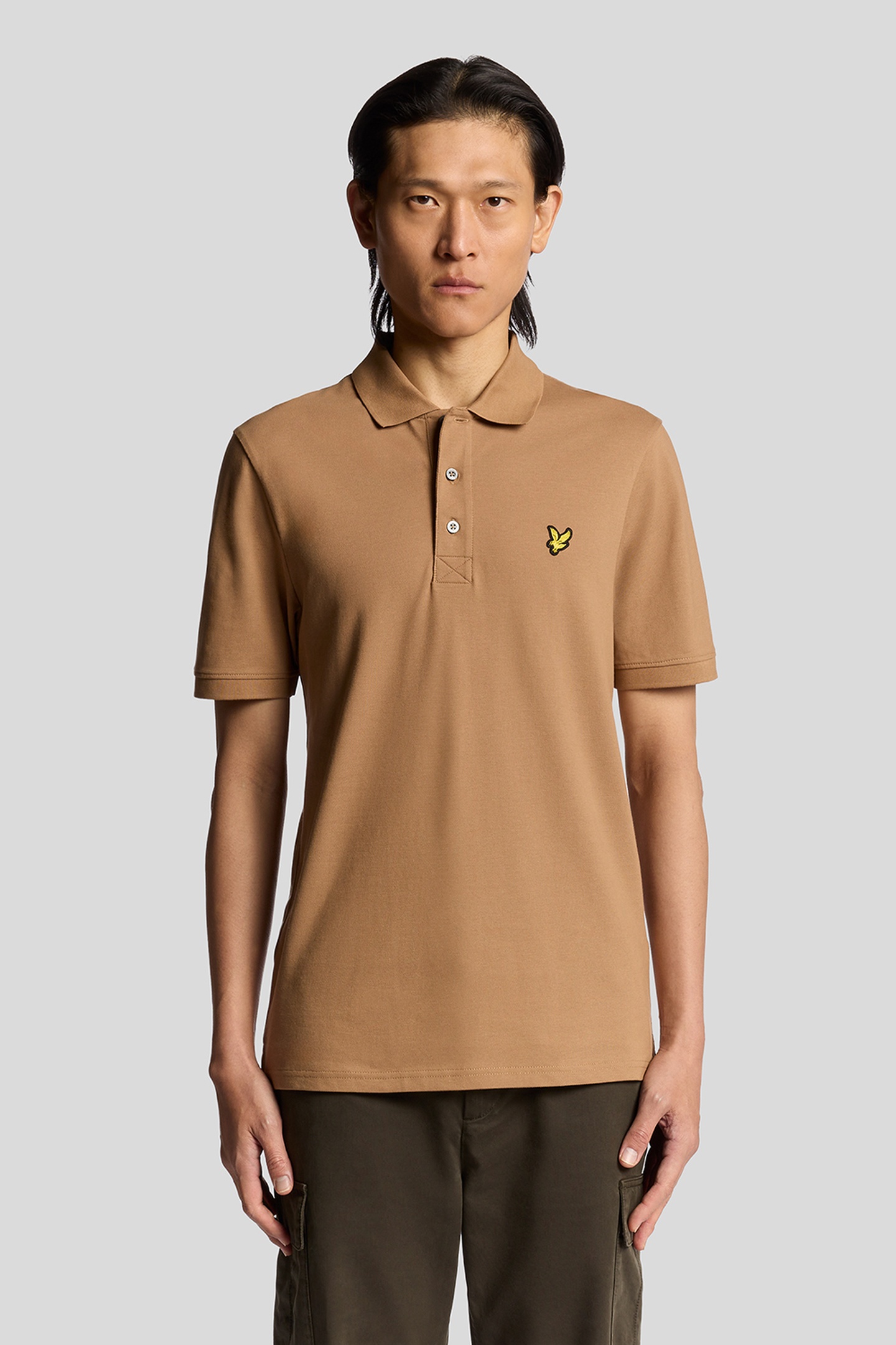 PLAIN POLO SHIRT TIGERS EYE 2