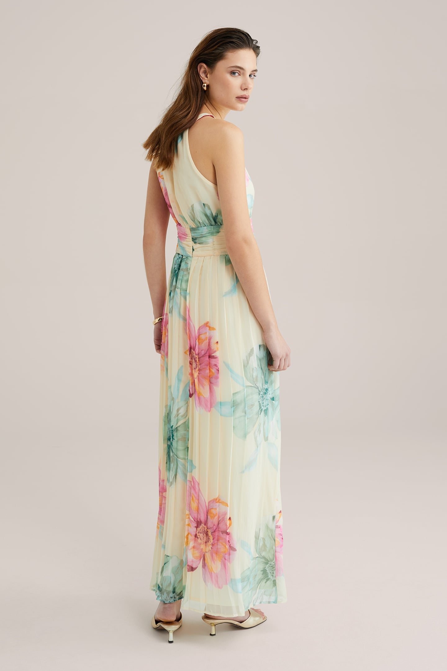 DRESS MAXI LENGTH LIGHT YELLOW 9