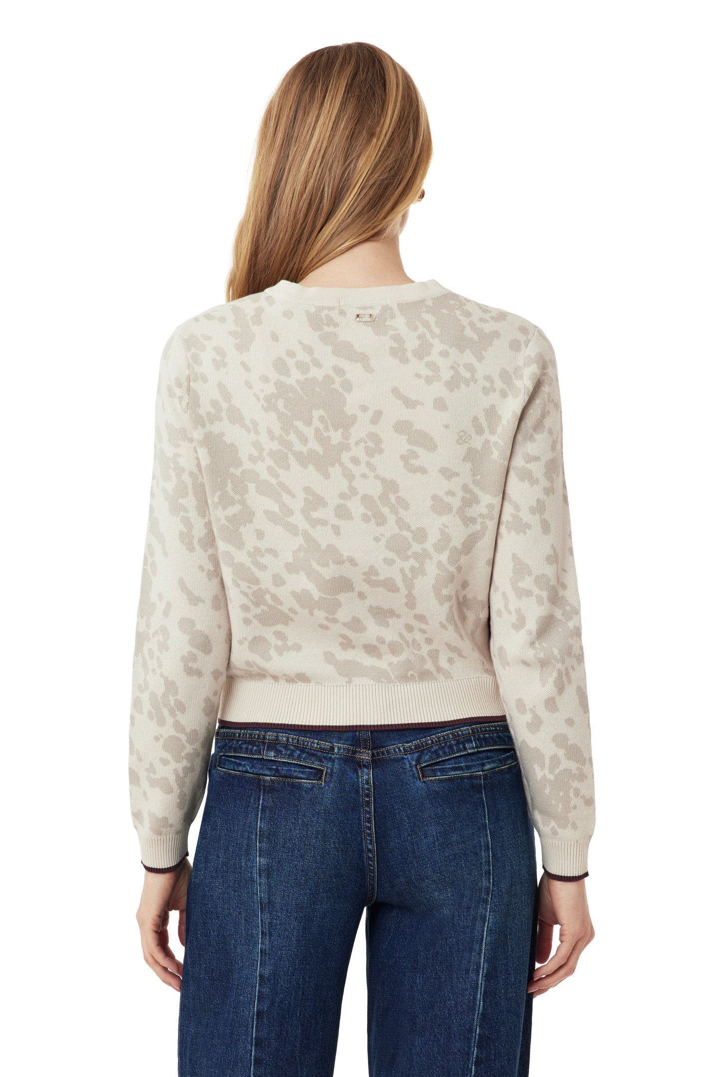 CREW NECK CARDIGAN WHITECAP GRAY/FEATHER GRAY 3