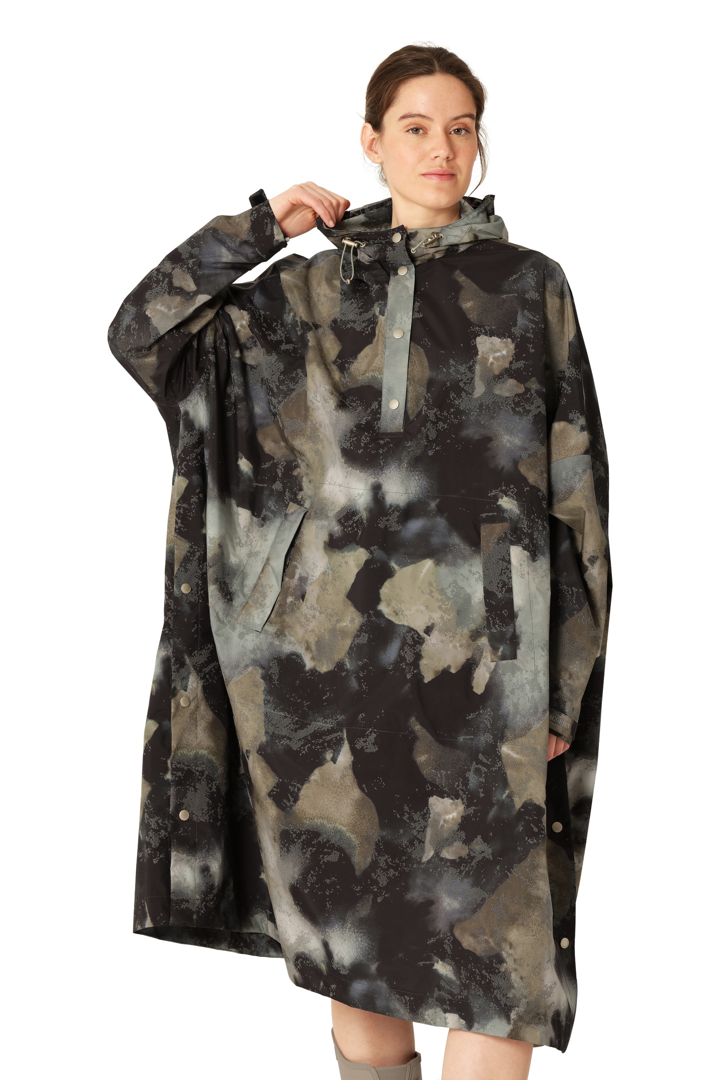 RAIN222SPRP PONCHO MOSS PRINT 2