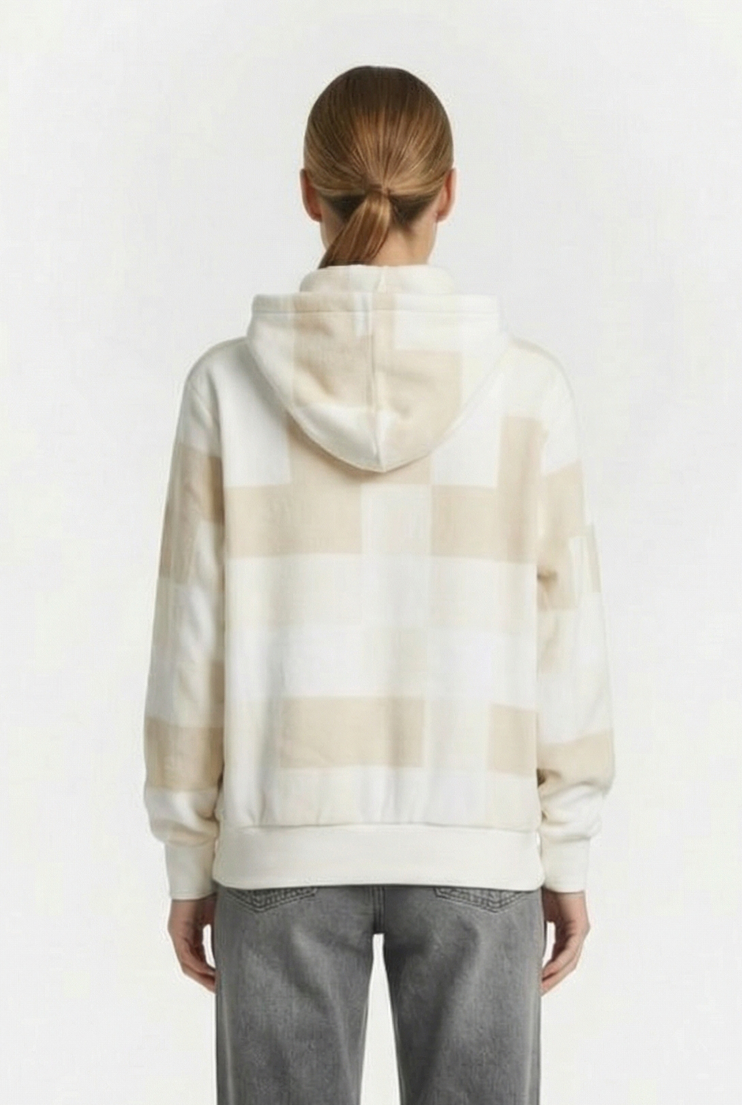 WINTER CHECKER BLOUSSANT HOODIE TURTLEDOVE 2