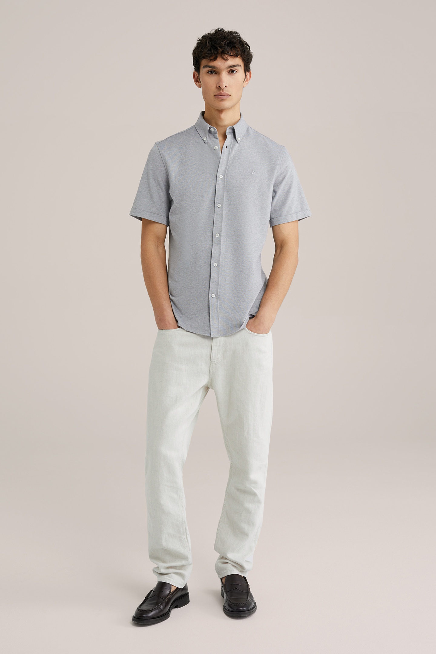 SHIRT BLENDED LIGHT GREY 2