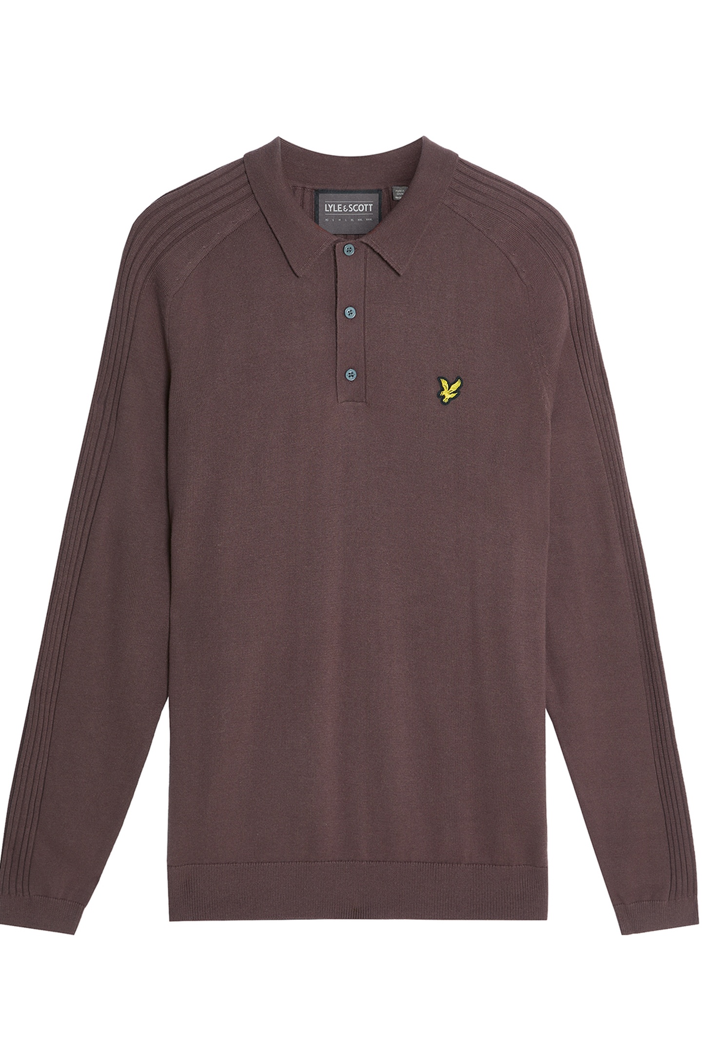 GOLF LONG SLEEVE KNITTED POLO BERRY 4